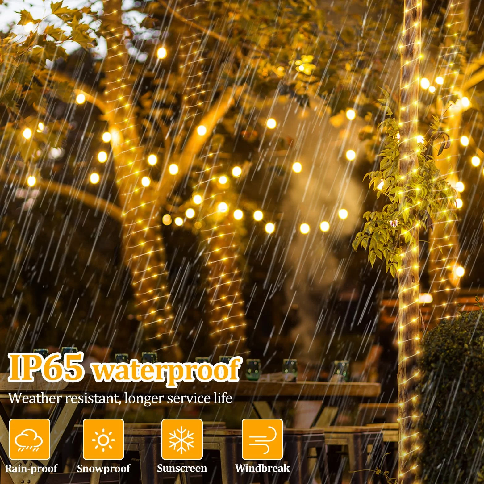 Mineup Wąż świetlny na zewnątrz, 100 m, 100 diod LED, wodoodporny, do użytku na zewnątrz, z pilotem zdalnego sterowania i timerem, 8 trybów, wąż LED 24 V, do użytku na zewnątrz, na imprezę, wesele,