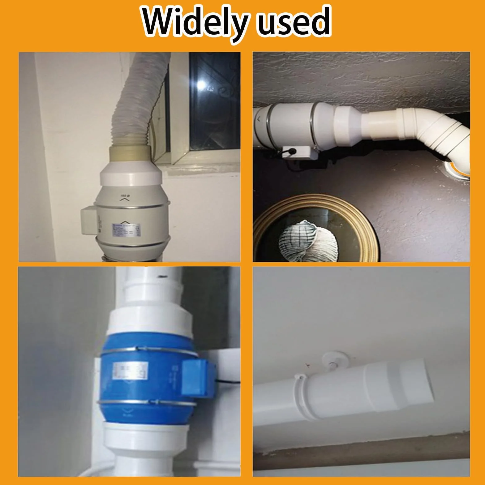 2 szt. Adapter węża do wyciągania okapu kuchennego, adapter węża 100 mm do 75 mm, reduktor do rur wentylacyjnych i redukcji średnicy.