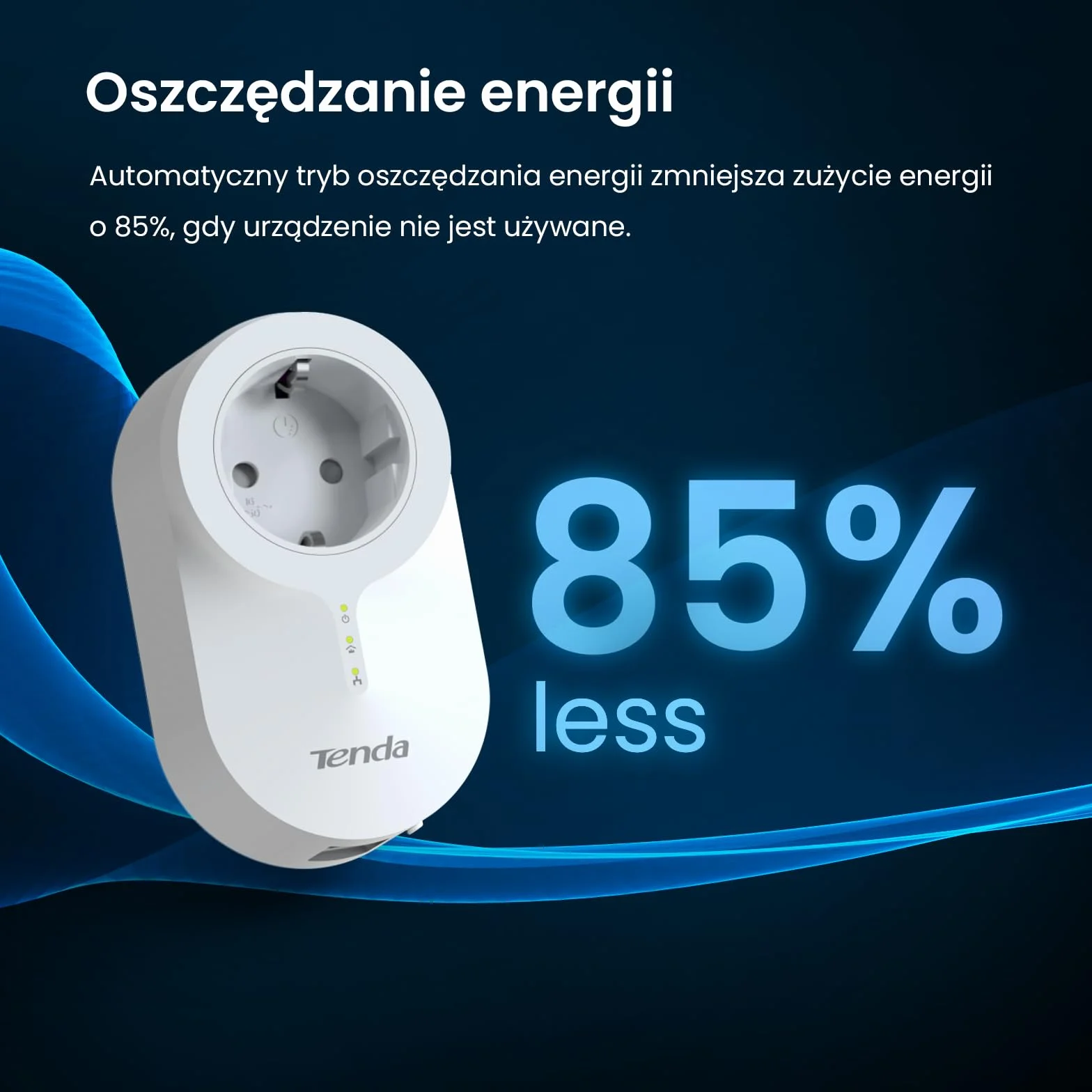 Tenda PH6 Powerline Adapter KIT AV1000 Gigabit 1000 Mbit/s Homeplug AV2 biały