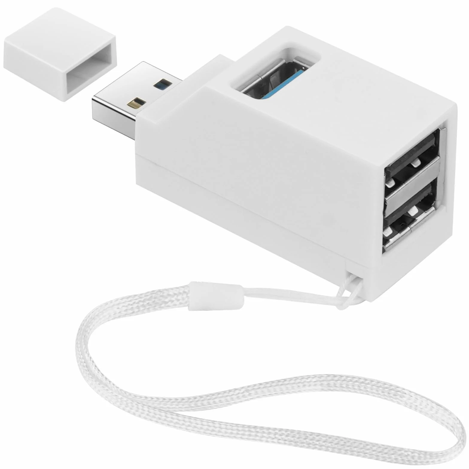 AXFEE Mini Koncentrator USB 3.0 Z Portem Multi (1 x 3.0, 2 x 2.0) - Szybkie Rozszerzenie Do Laptopa, Pendrive'a, Mobilnego Dysku Twardego i Innych Urządzeń