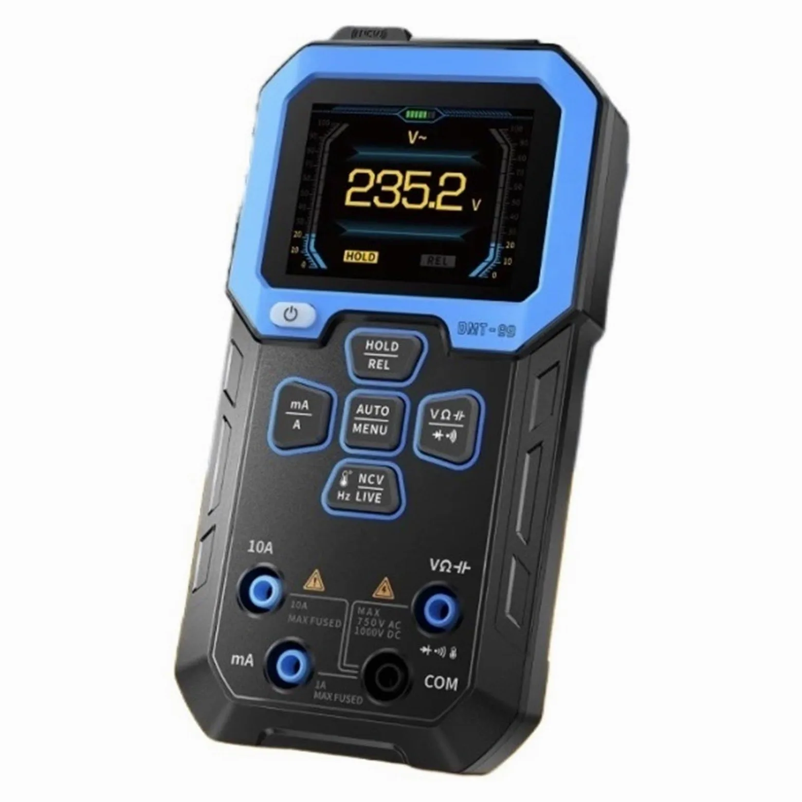 Multimetr Cyfrowy 9999 Zliczeń Inteligentny Profesjonalny Tester 1000V 10A True Auto Zakres AC DC Ohm Hz Pojemność Szybko Dokładnie Łatwy Odczyt