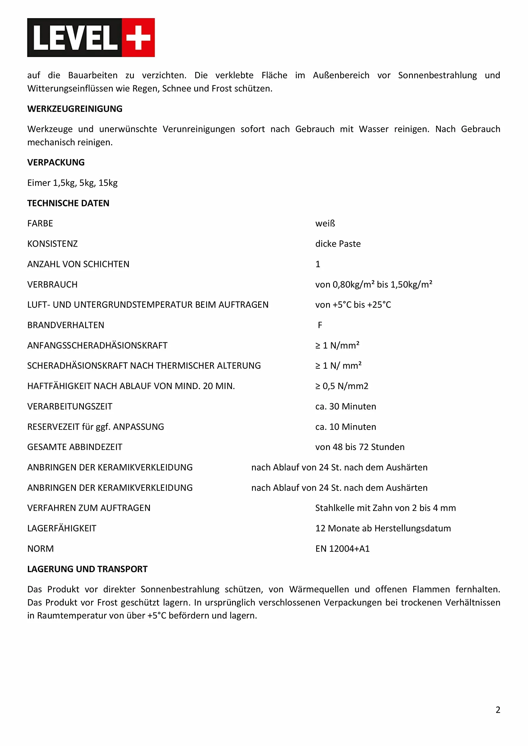 Gotowy Klej do Płytek 1,5 kg do Kamienia Mozaiki Biały Elastyczny Level+12