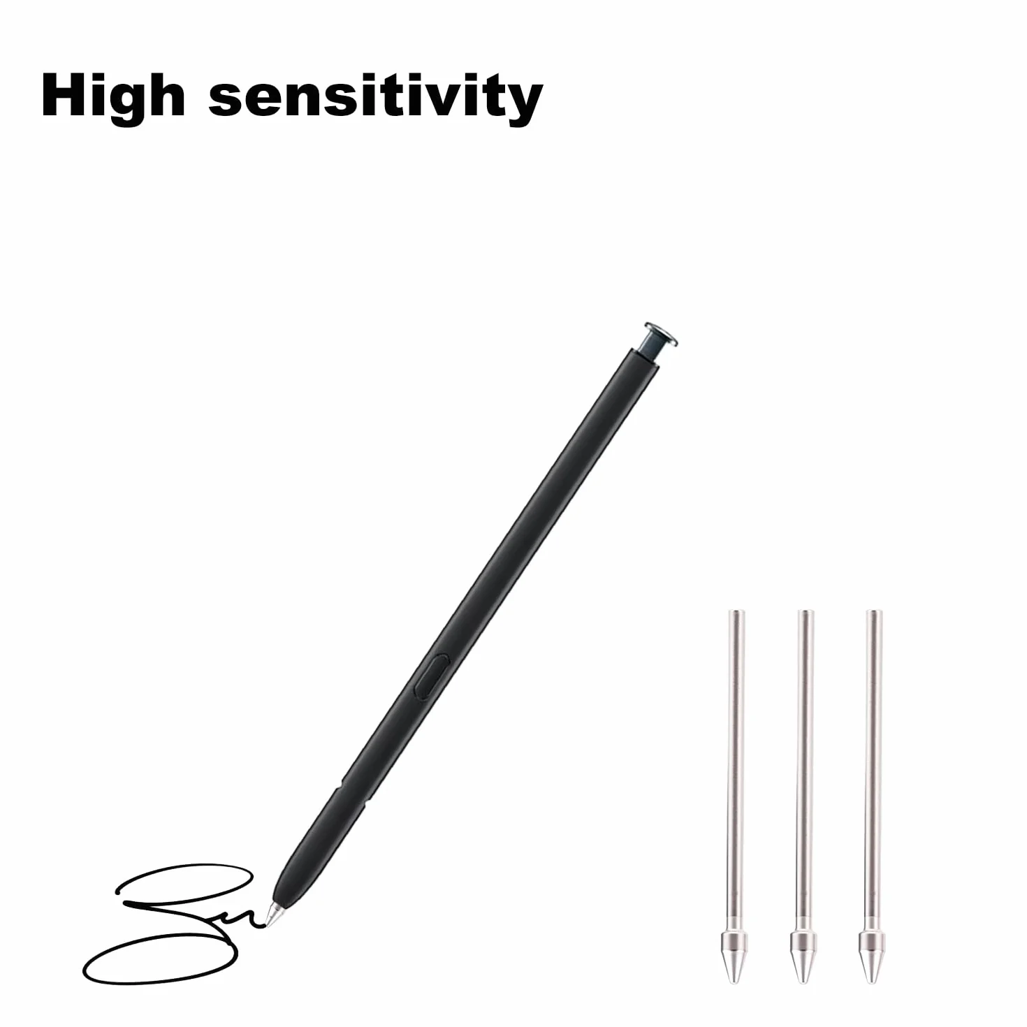 Gosknor 3szt Wymiennych Końcówki do S Pen, Stalówki Rysika ze Stopu Tytanu z Klipsem do Samsung Galaxy Tab S24/S23/S22 Ultra/S9/S9 Ultra/S8/S7/S6 Lite