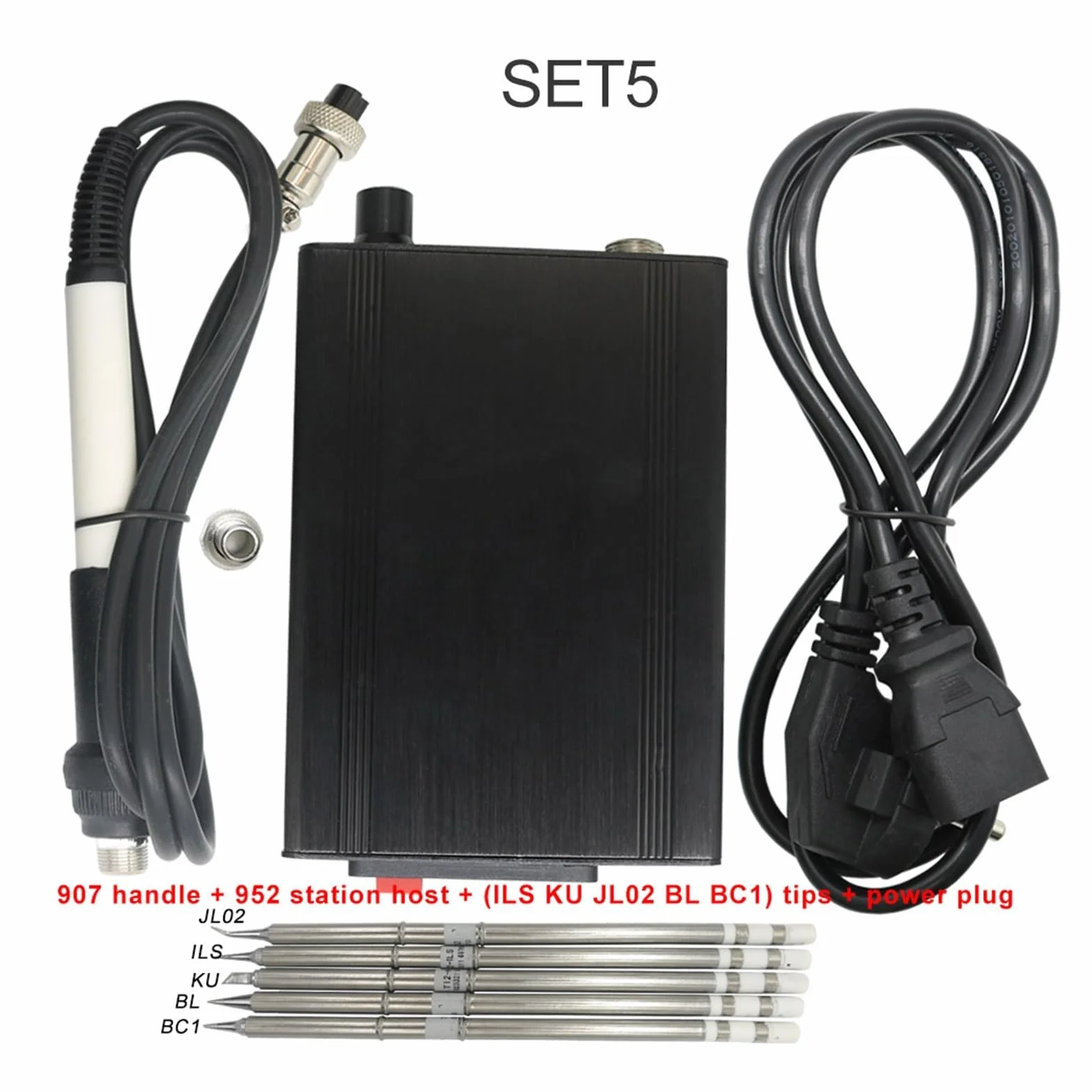 Stacja lutownicza, Stacja lutownicza T12-952, zestaw lutownicy STC Digital OLED T12(Set 5)
