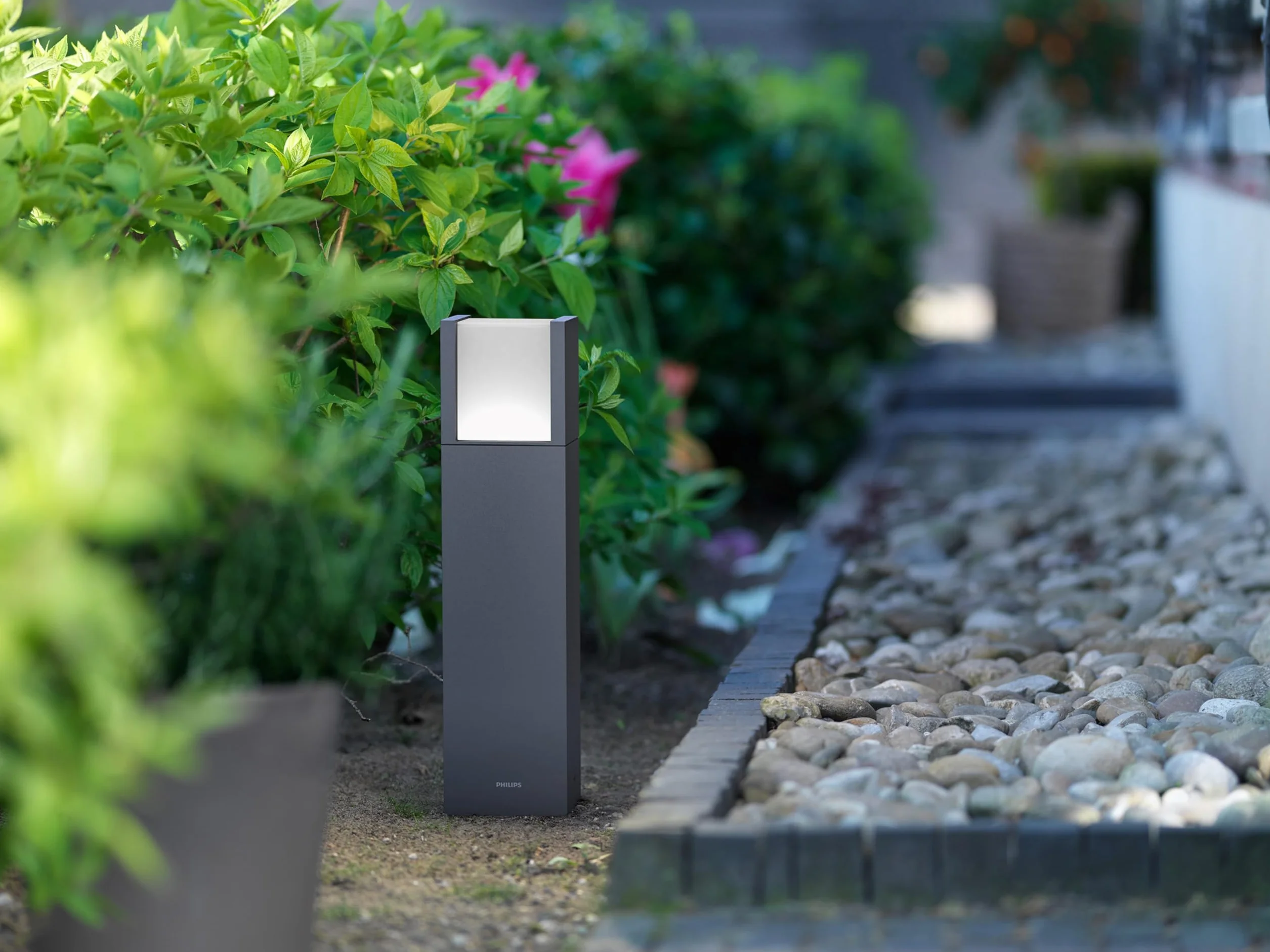 Philips myGarden Lampa stojąca / Latarnia Arbour 4000K antracytowy LED