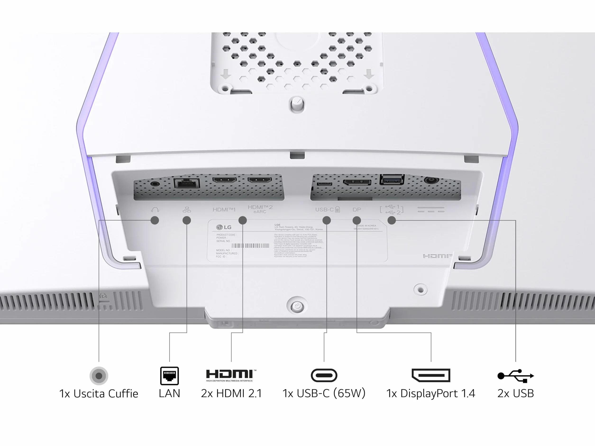 LG Ultragear™ 32G810SA-W 32" Gaming PC Display - Panel IPS o rozdzielczości UHD (3840x2160), 1ms 144Hz, DisplayHDR™ 400, DCI-P3 95% (CIE1976), FreeSync Premium, G-Sync kompatybilny