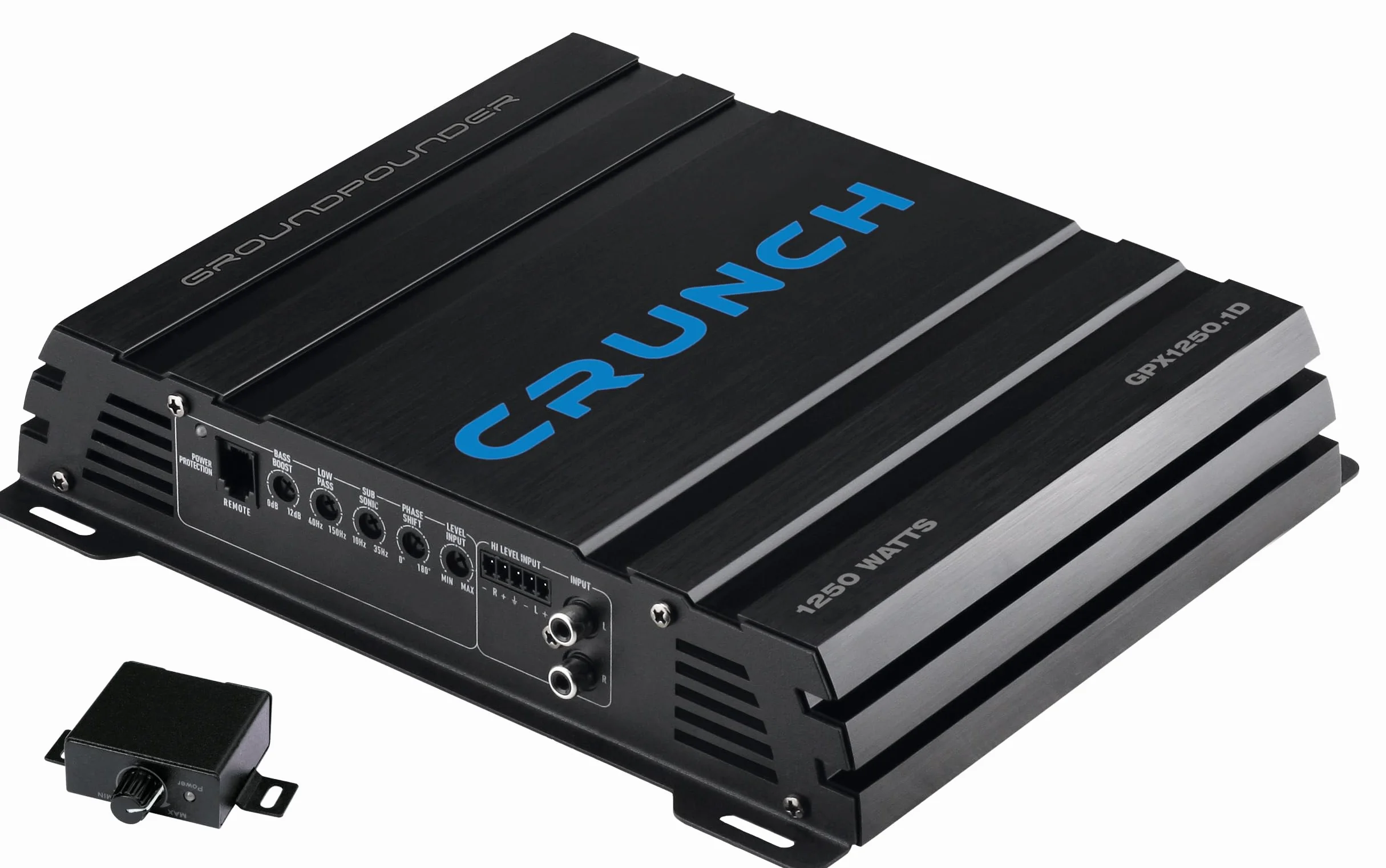 CRUNCH 1-kanałowy wzmacniacz samochodowy GPX1250.1D CLASS D z serii GPX o mocy 1250 W MAX