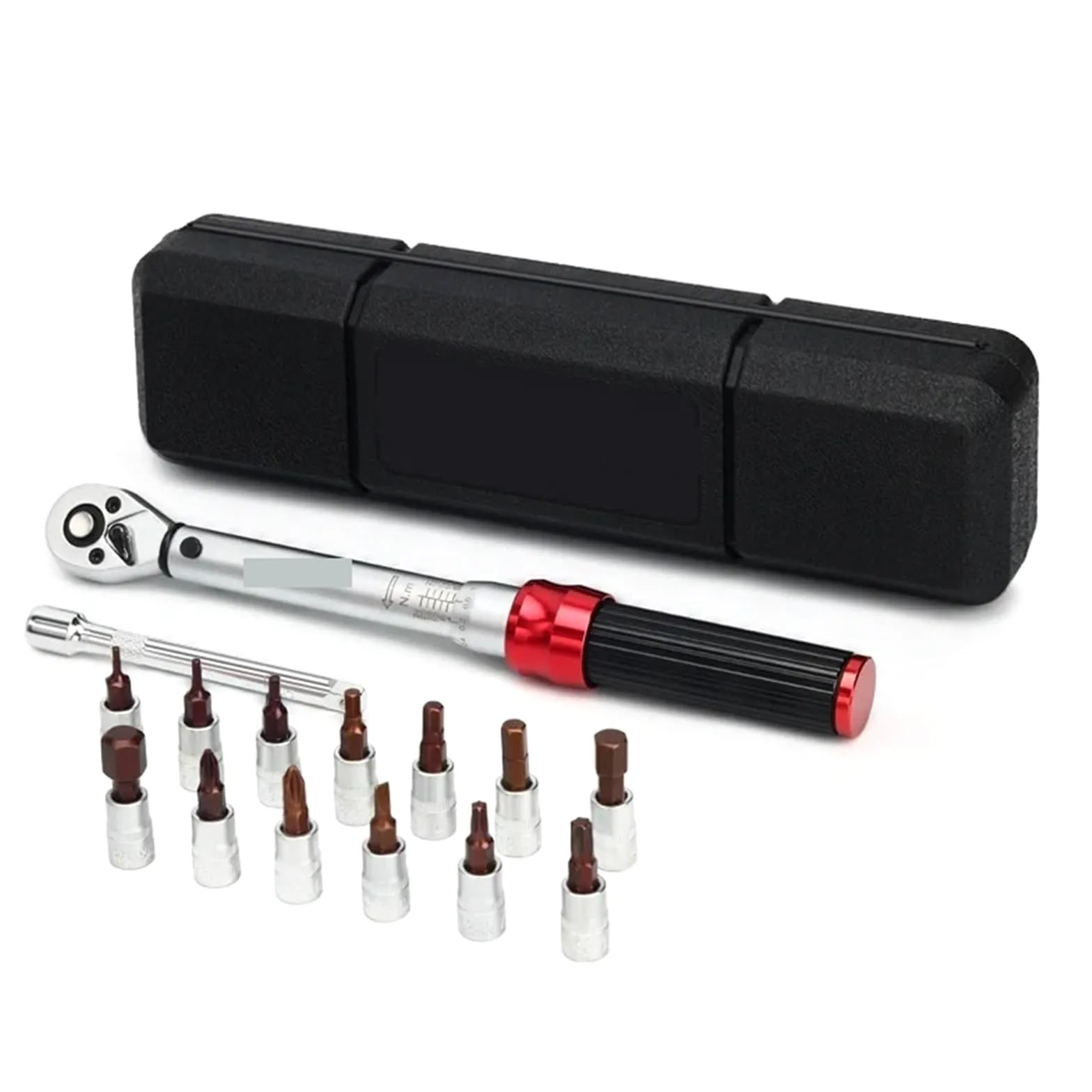 Telescopic Ratchet Zestaw kluczy dynamometrycznych 15 szt. 1/4 "2-24Nm Dwukierunkowy klucz imbusowy naprawczy klucza nasadowego mały klucz dynamometryczny