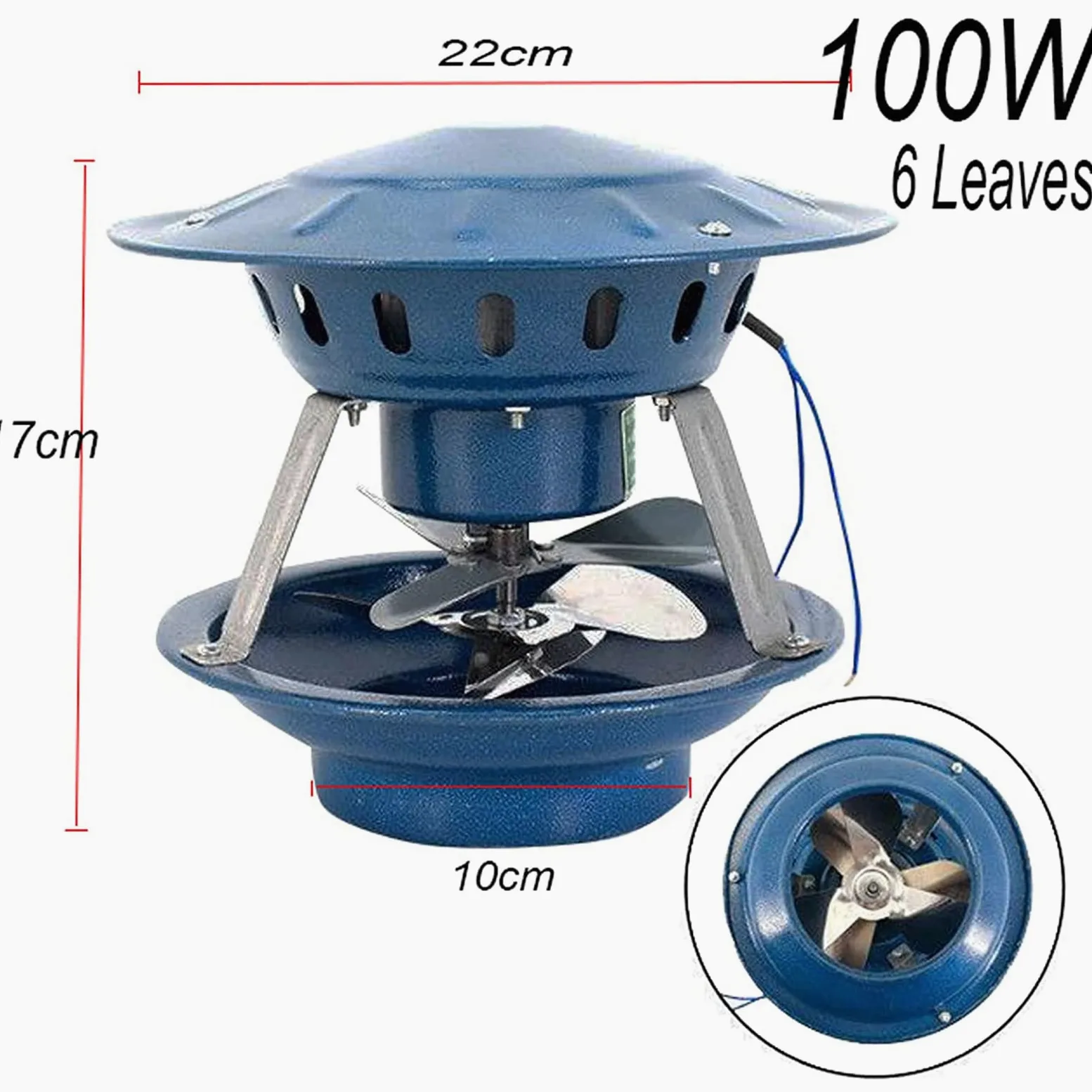 Odsysacz dymu kominowego, wentylator wyciągowy o mocy 100 W/120 W, komin wentylator wyciągowy kominowy do wyciągu powietrza do grilla,A
