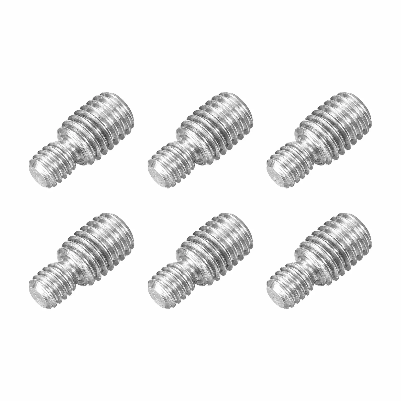 QUARKZMAN Podwójny gwintowany trzpień M6 x 6 mm do M8 x 10 mm, adapter redukcyjny ze stali nierdzewnej 304 do montażu mebli maszyn