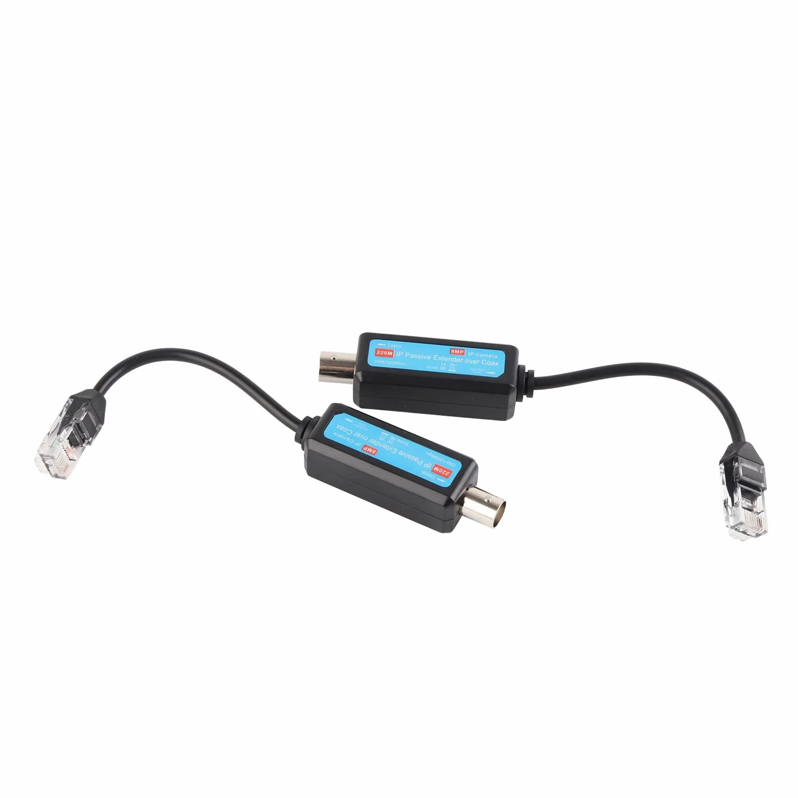 Adapter moca do ethernet over coax ethernet over coax 17×9×3 1 para 10 100 Mb/s 1 kanał pasywny ip koncentryczny nadajnik odbiornik przedłużacz do kamery ip nvr koncentryczny