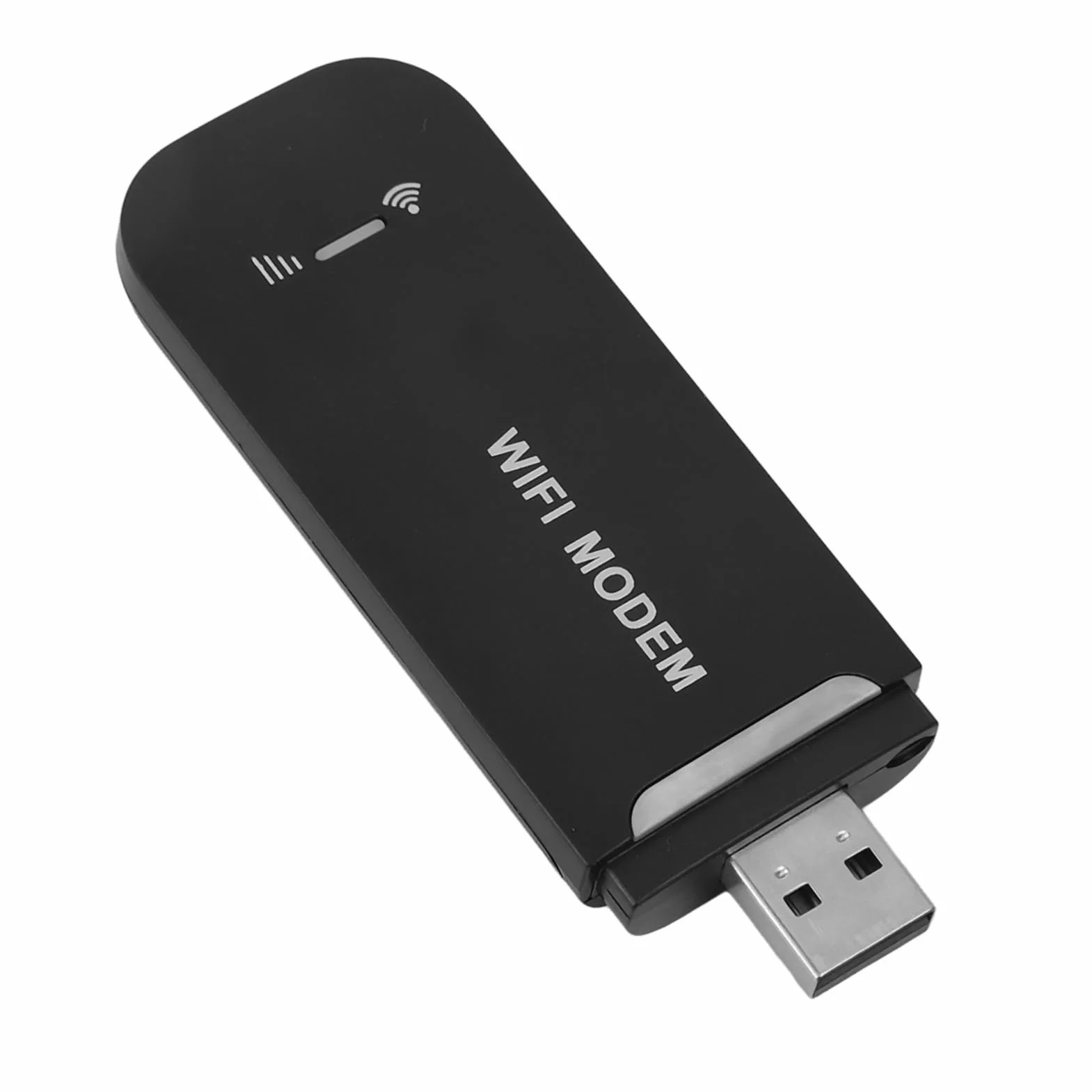 Zunate Hotspot USB 4G LTE, modem Wi-Fi, szybka karta sieciowa USB z gniazdem karty SIM, przenośne Wi-Fi typu Plug and Play do laptopa Komputer stacjonarny (czarny)