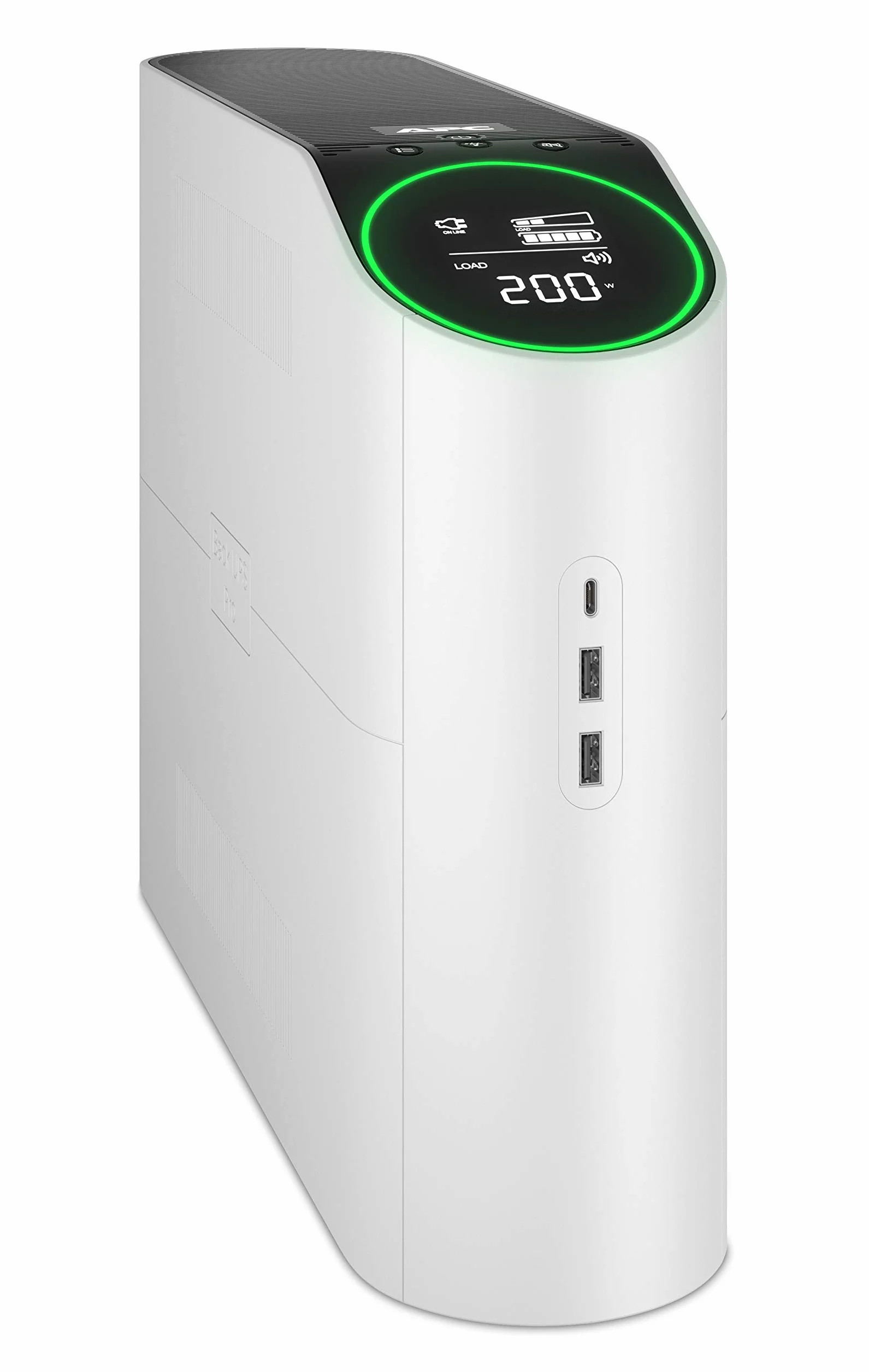 APC Falownik Gaming Back UPS Pro, 2200VA/1320 W, wieża, 230V, 4 x gniazda Schuko i 2x IEC C13, światła RGB, czysta fala sinusoidalna, arktyczna (biała) BGM2200-GR