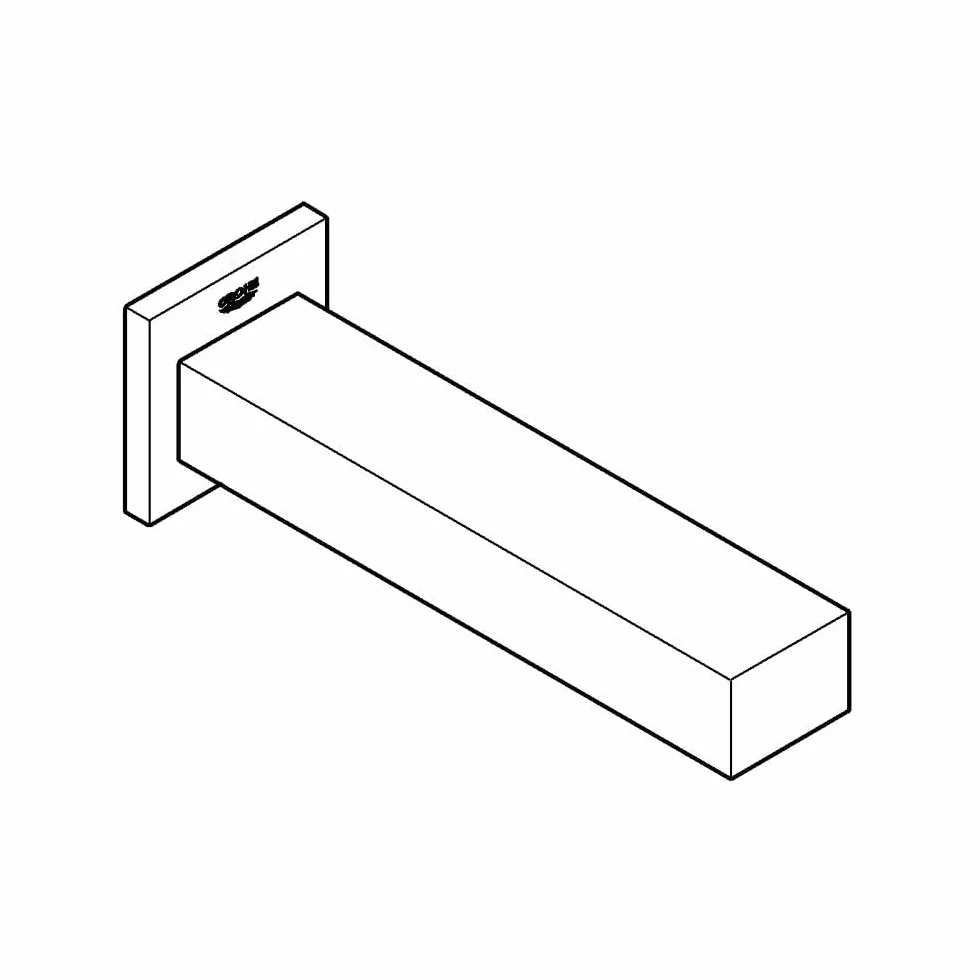 Grohe Eurocube wylewka wannowa, monta? ?cienny, wyst?p 170mm - 13303000