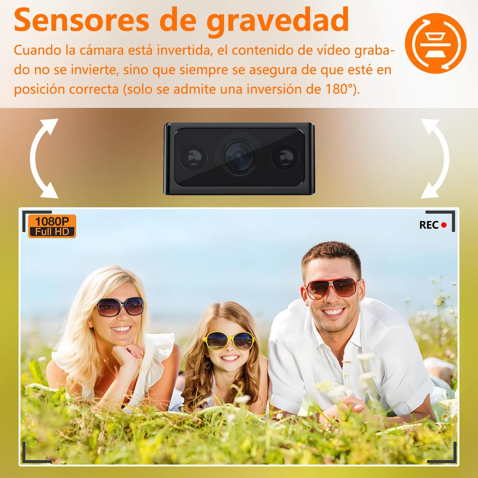Ukryta kamera szpiegowska, kamera HD 1080p, kamera monitorująca do domu i biura z automatycznym noktowizorem, wykrywaniem ruchu, czujnikiem grawitacji bez WIFI