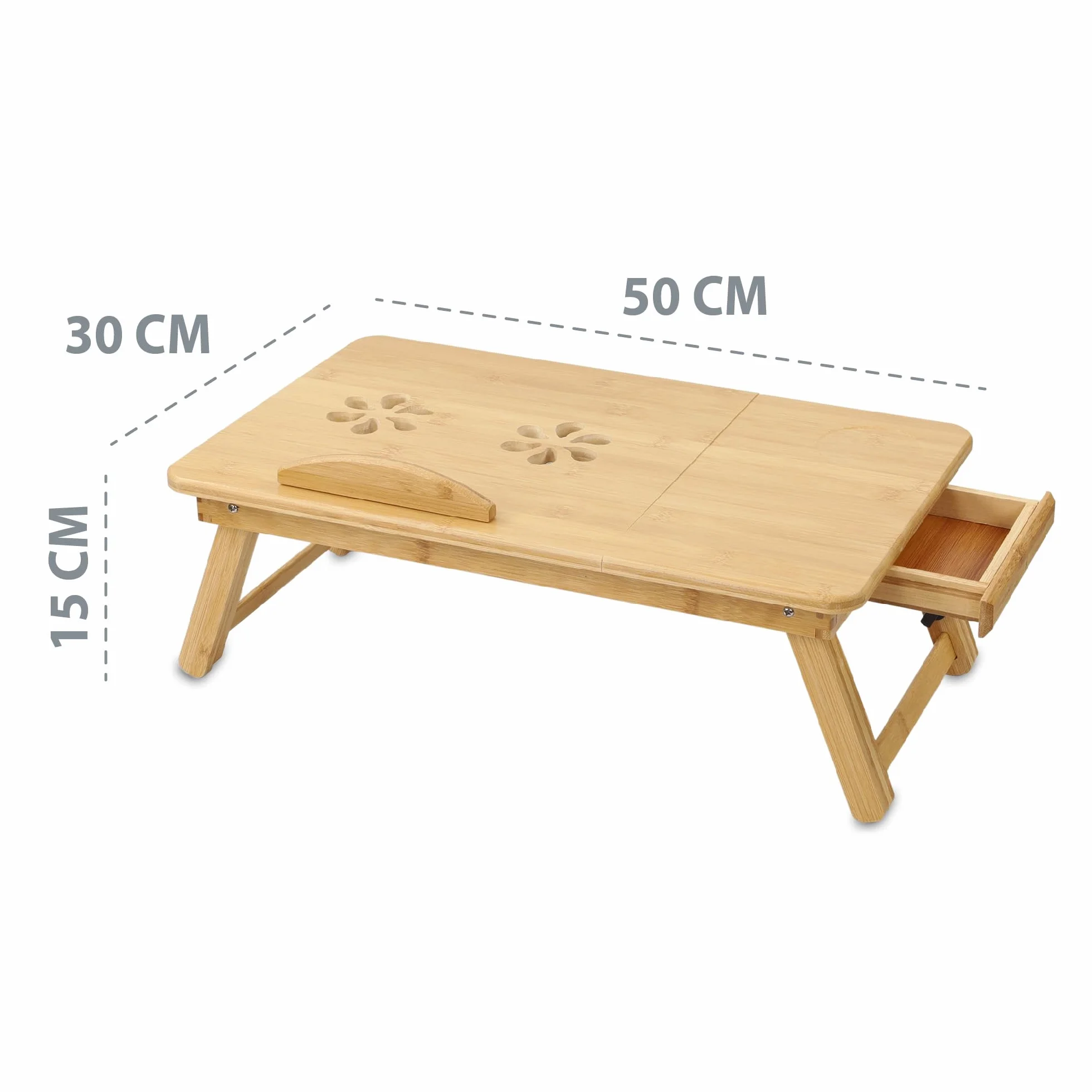 Stolik na laptopa z regulacją wysokości 50x30 cm do łóżka i sofy
