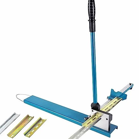 Frez do szyn DIN z linijką – precyzyjne cięcie szyn stalowych i aluminiowych, idealny do instalacji elektrycznych i przemysłowych