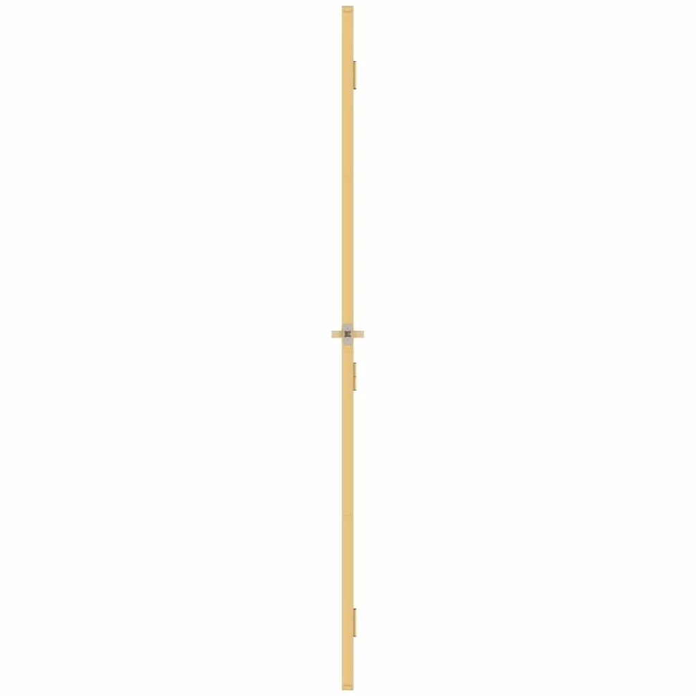 Drzwi wewnętrzne smukłe złote 93x201,5 cm szkło hartowane i aluminium materiały budowlane drzwi do domu