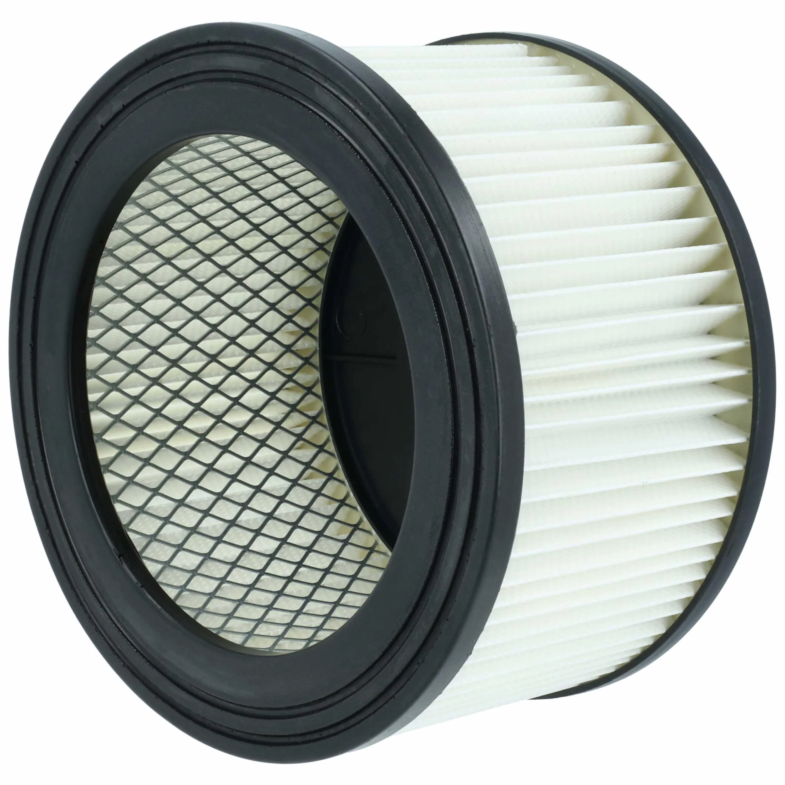 vhbw 6 x filtr harmonijkowy kompatybilny z odkurzaczem Vigor 600 W, 1200 W, 99400-45/3, 800 W, ASPIR-EL INOX LT 15 - filtr nabojowy, czarno-biały, zmywalny