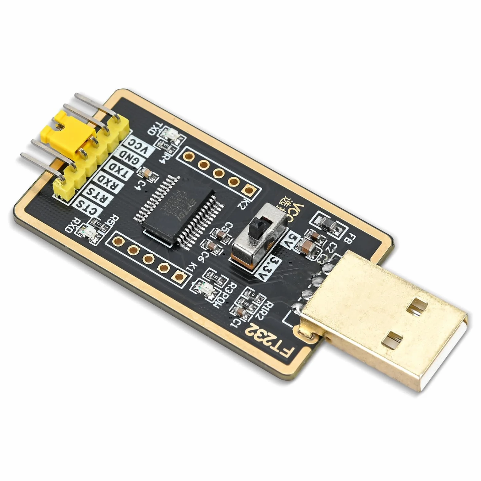 Podazz Konwerter USB na szeregowy, adapter USB na TTL z FT232R, kabel do pobrania Flash do projektów rozwojowych