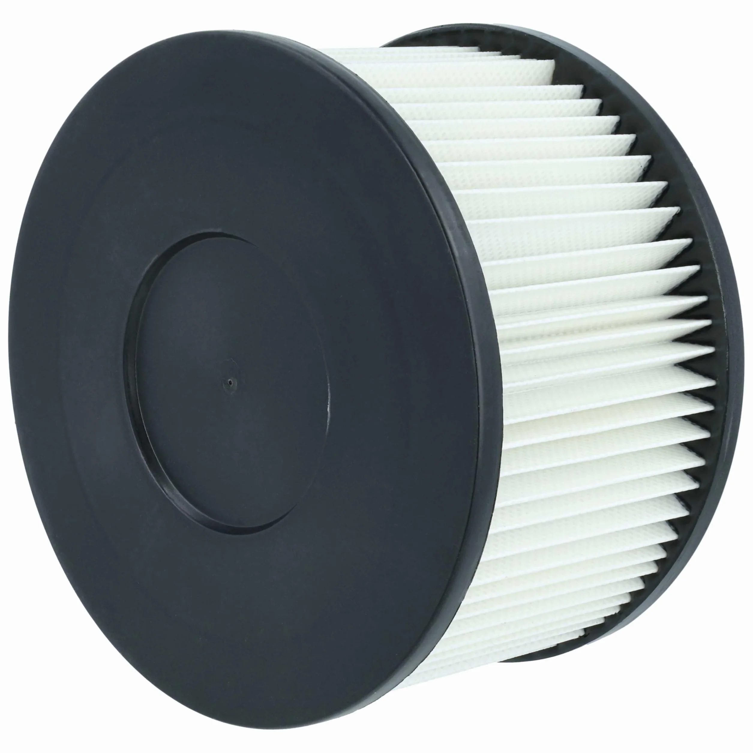 vhbw 6 x filtr harmonijkowy kompatybilny z odkurzaczem Vigor 600 W, 1200 W, 99400-45/3, 800 W, ASPIR-EL INOX LT 15 - filtr nabojowy, czarno-biały, zmywalny