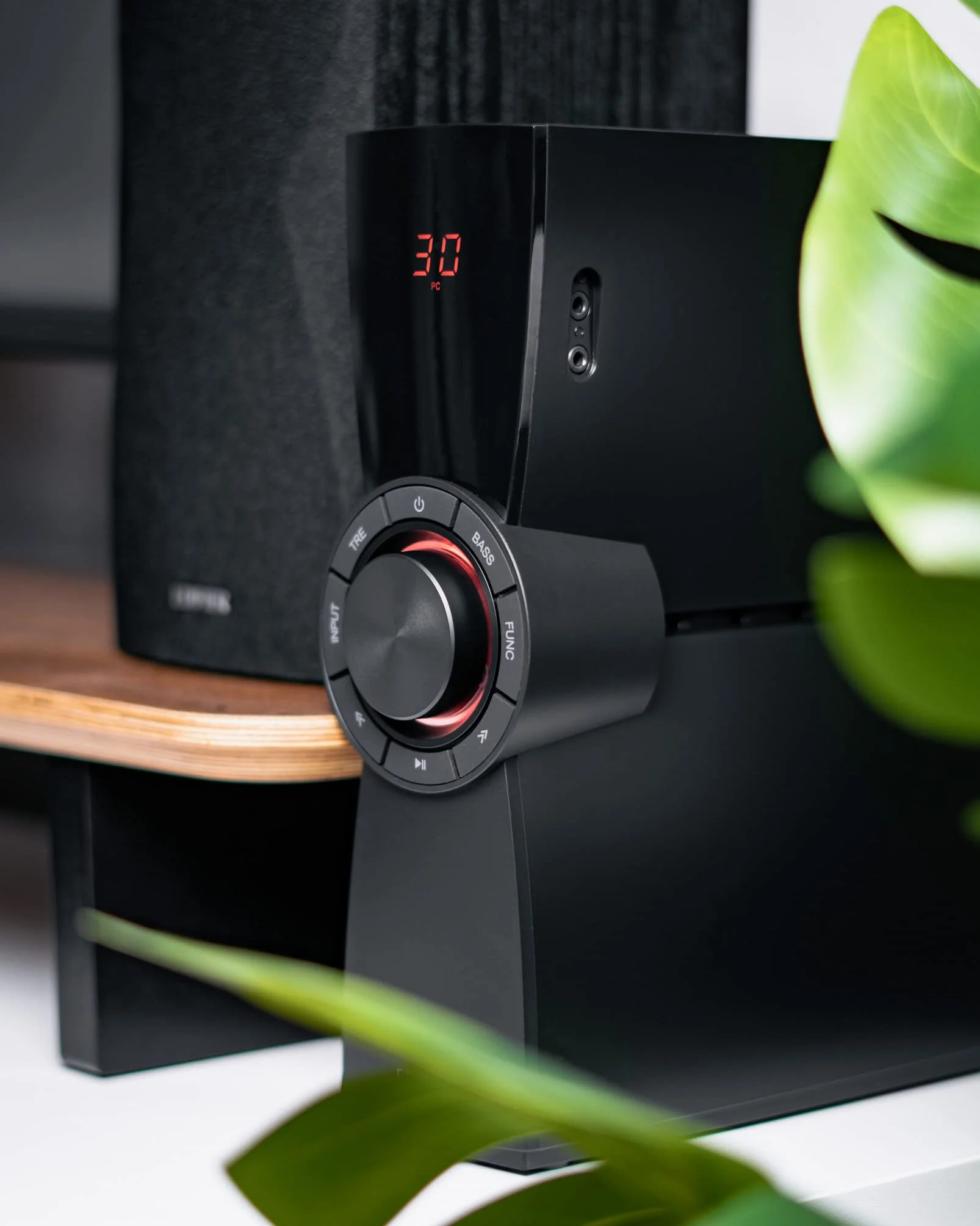 Edifier CX7 aktywny system kina domowego 2.1 Bluetooth 5.0 subwoofer 21 cm 8 cali pilot na podczerwień czarny