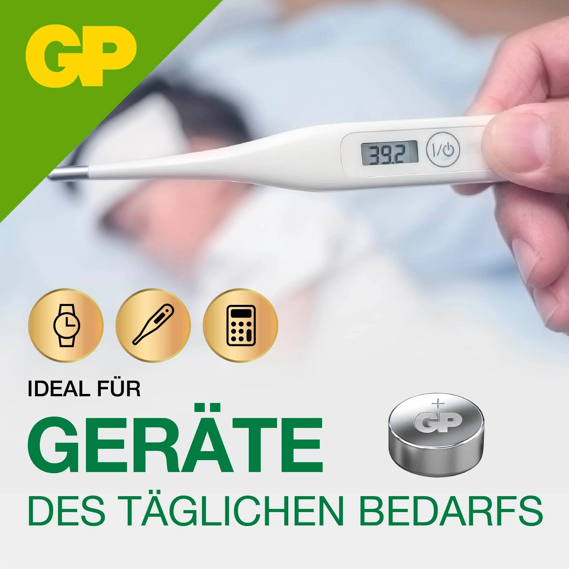 Gp GPPBA192F005 Bateria Jednorazowa, Srebrny, 10 sztuk x 192 (LR41)