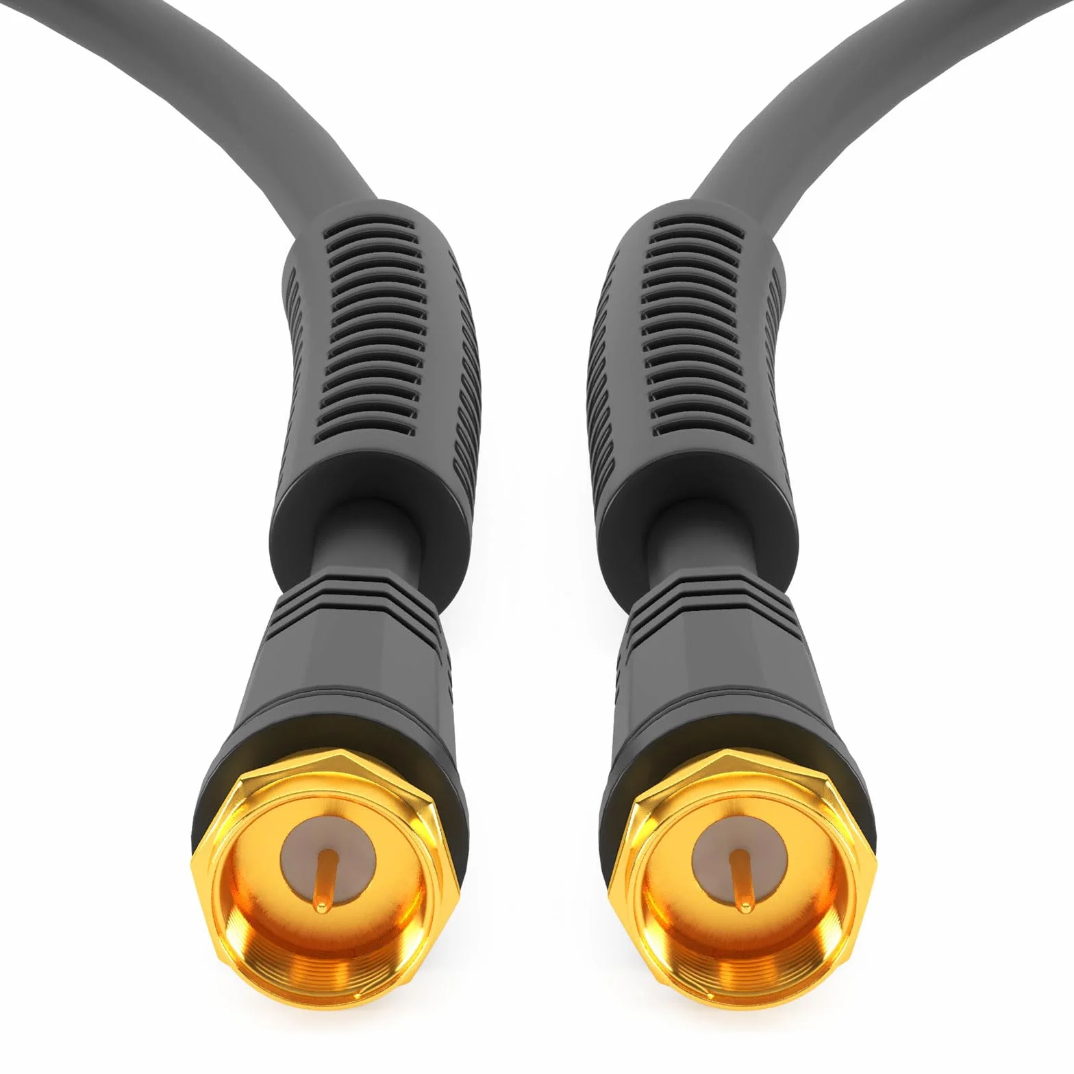 HB-DIGITAL 5m kabel antenowy TV SAT 8K 4K UHD kabel koncentryczny satelitarny kabel przyłączeniowy F-wtyk DVB-S2 DAB+ radiowy płaszcz prądowy filtr 2x rdzeń ferrytowy czarny