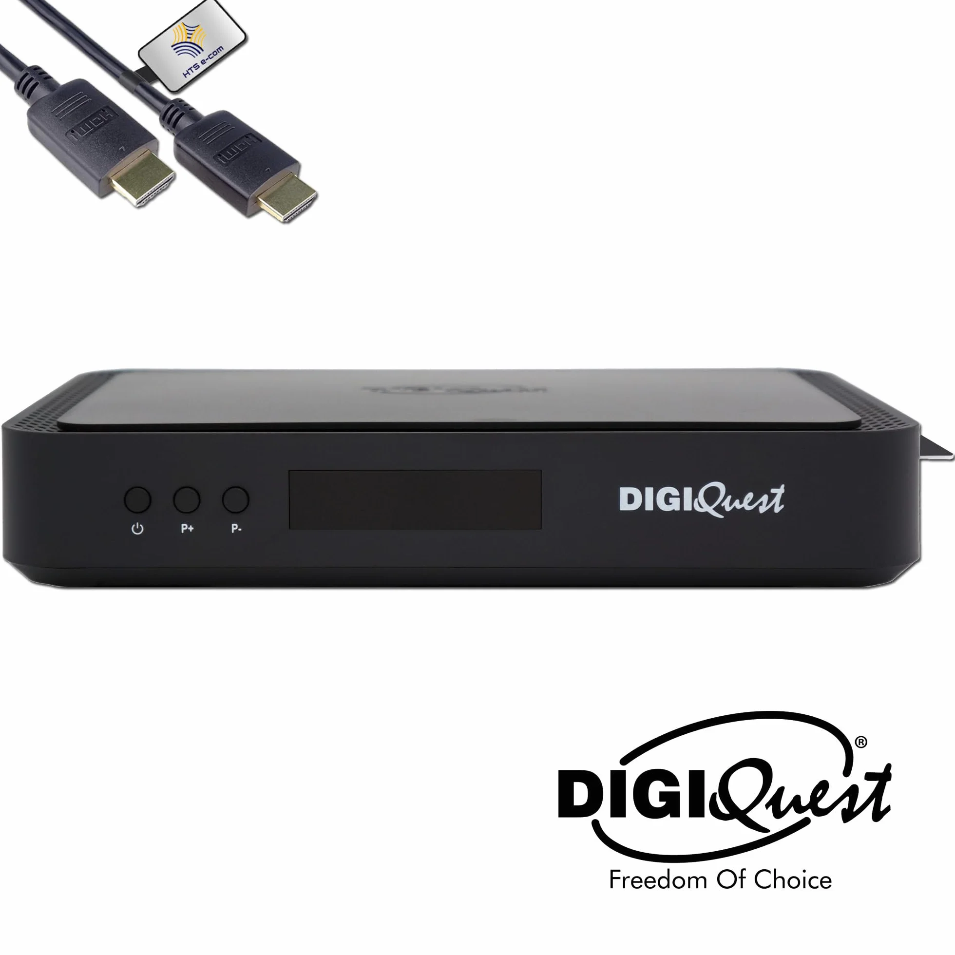 DigiQuest Q99 odbiornik satelitarny 4K TiVuSat czarny WiFi Stick HEVC HDR PVR Ready LAN USB