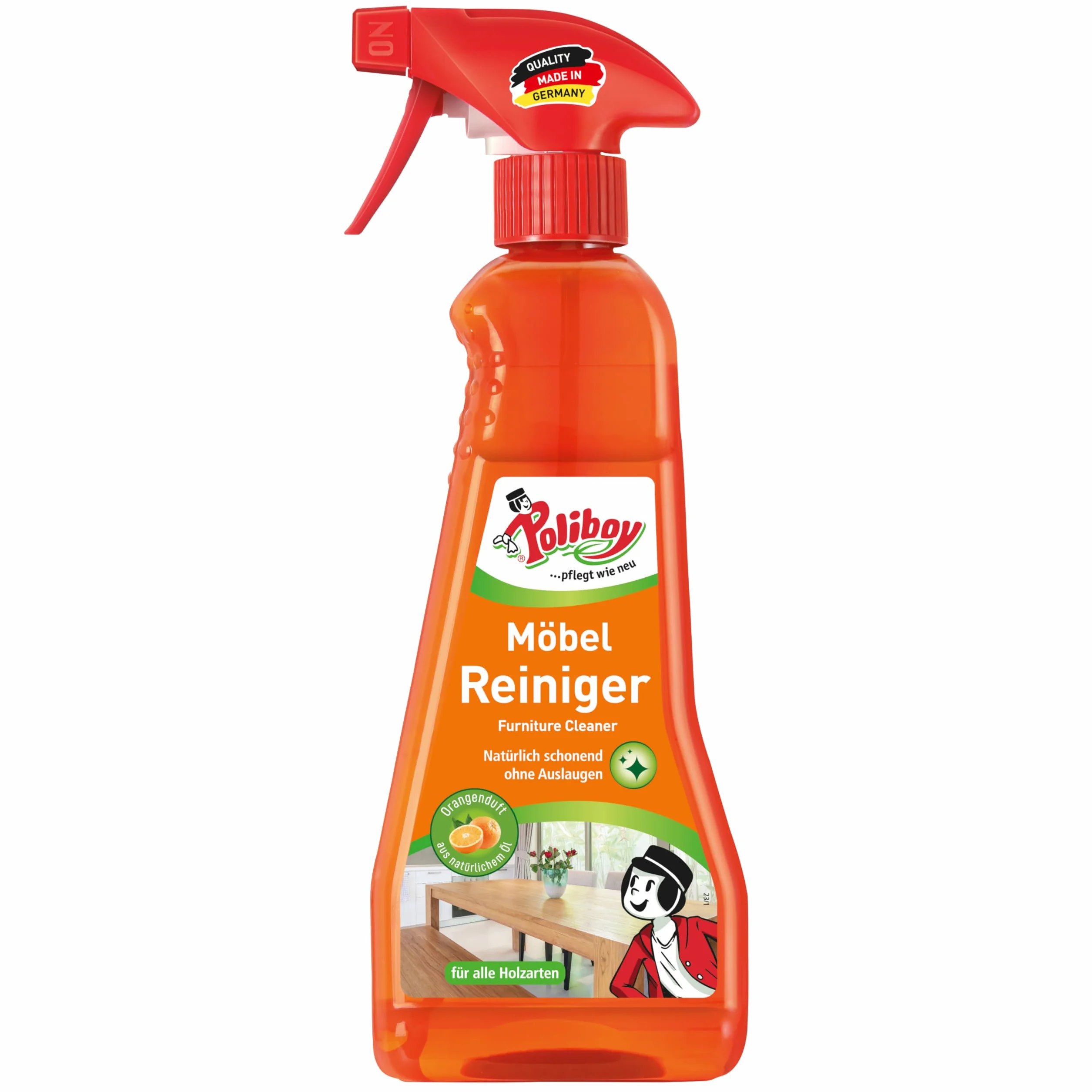 Poliboy środek do czyszczenia mebli do różnych tapicerek i powierzchni, made in Germany 375 ml