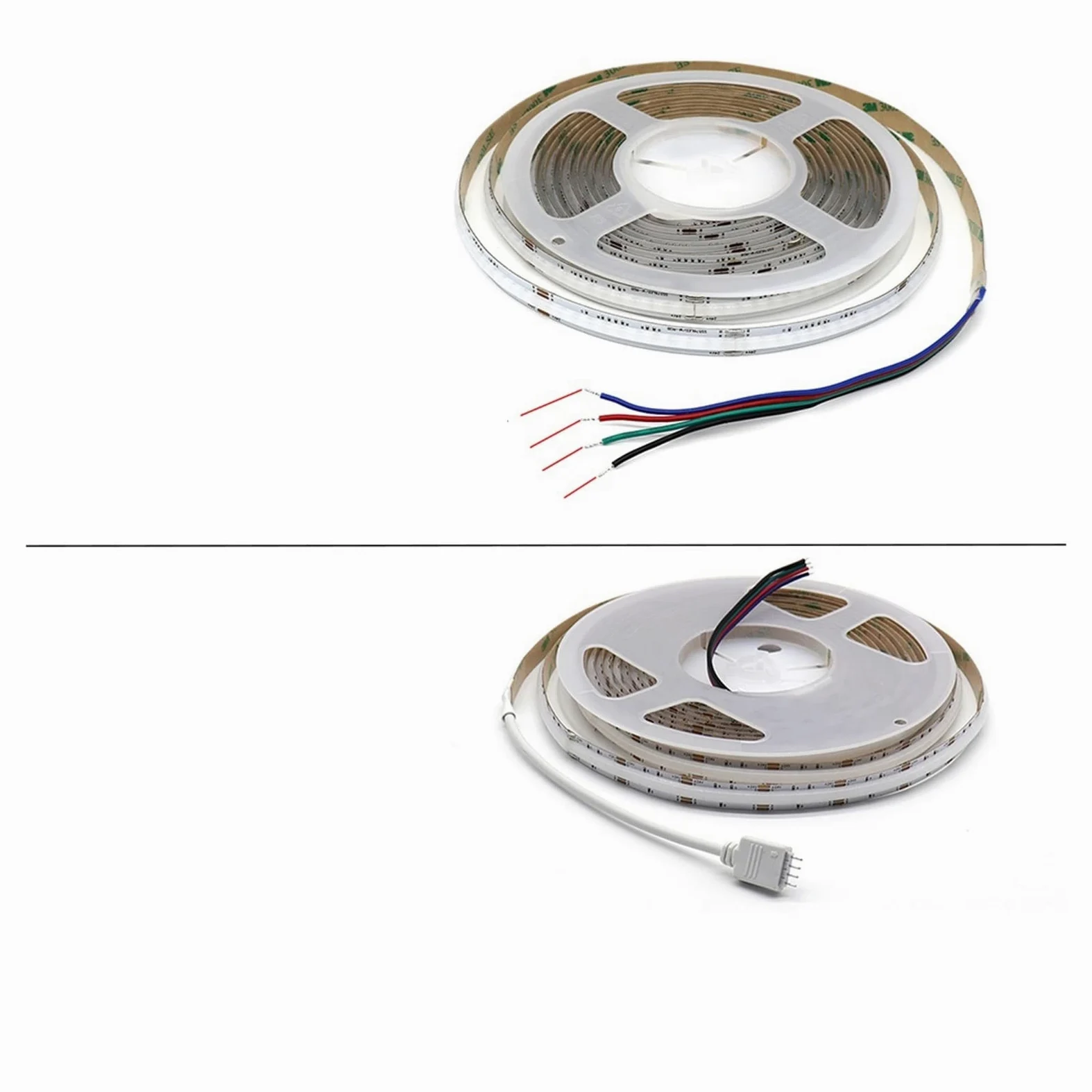 12 V 24 V RGBW RGB CCT COB taśma świetlna LED taśma 2700-6500K kolorowa elastyczna liniowa taśma świetlna LED taśma dekoracyjna taśma świetlna 1-5 m (576 diod RGB , 5M_DC 12V)