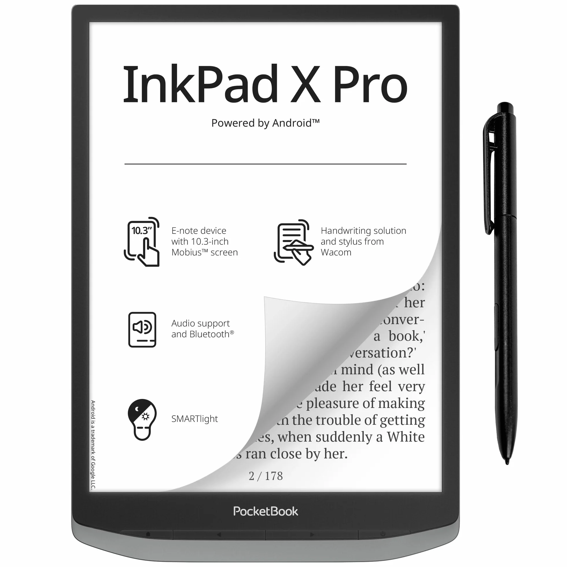 PocketBook InkPad X Pro eReader - Mist Grey