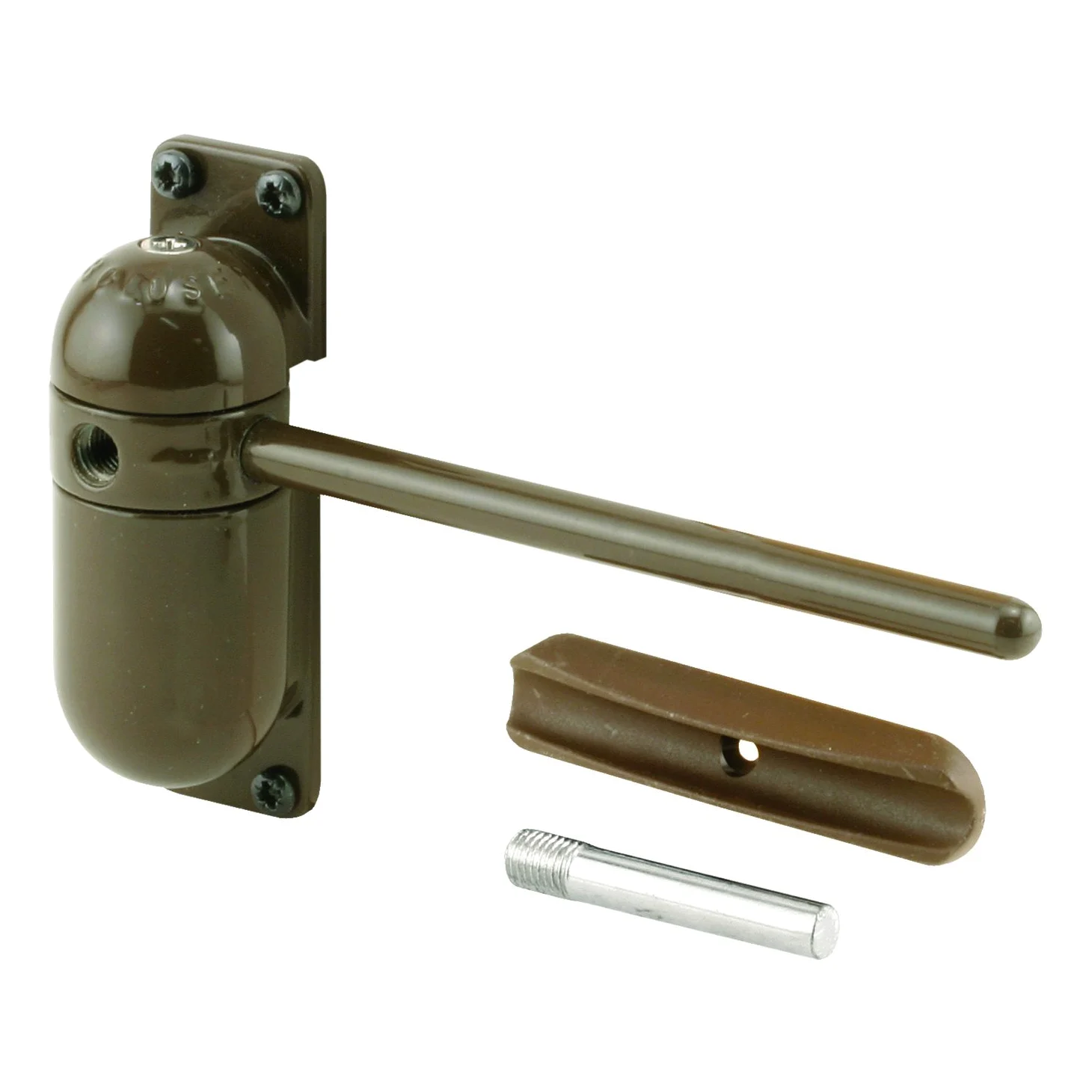 Prime-Line Products KC57US Samozamykacz do bramy i ekranu, 11,9 cm ramię, obudowa odlewana ciśnieniowo, brązowa