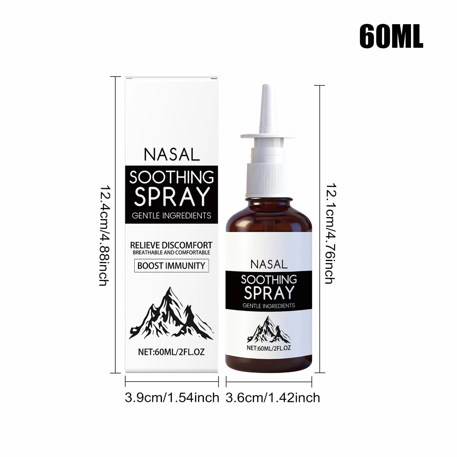 Spray do pielęgnacji nosa, wygodna mgiełka do oddychania, 1 butelka, spray do nosa codziennie, mgiełka do pielęgnacji nosa, długotrwała, idealna dla kobiet i mężczyzn podczas jazdy, w podróży
