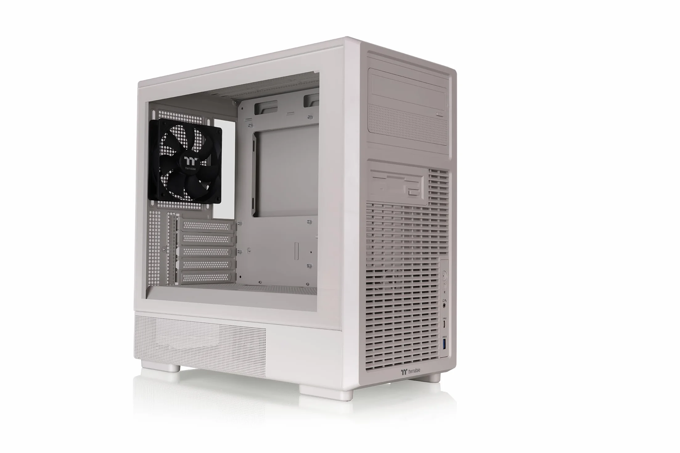 Thermaltake Retro 260 Obudowa Micro-ATX Beżowa 2 wentylatory 120 mm Hartowane szkło GPU 370 mm AIO 280 mm