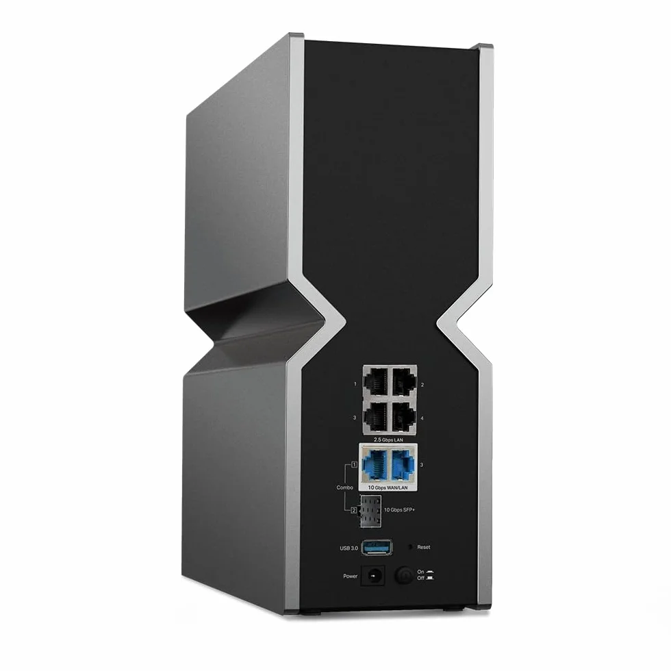 TP‑Link Archer BE800 Router, Tri‑Band Wi‑Fi 7 BE19000, 2×10 Gb/s + 4×2,5 Gb/s, USB 3.0, 8 anten, MLO, 320 MHz, EasyMesh, HomeShield