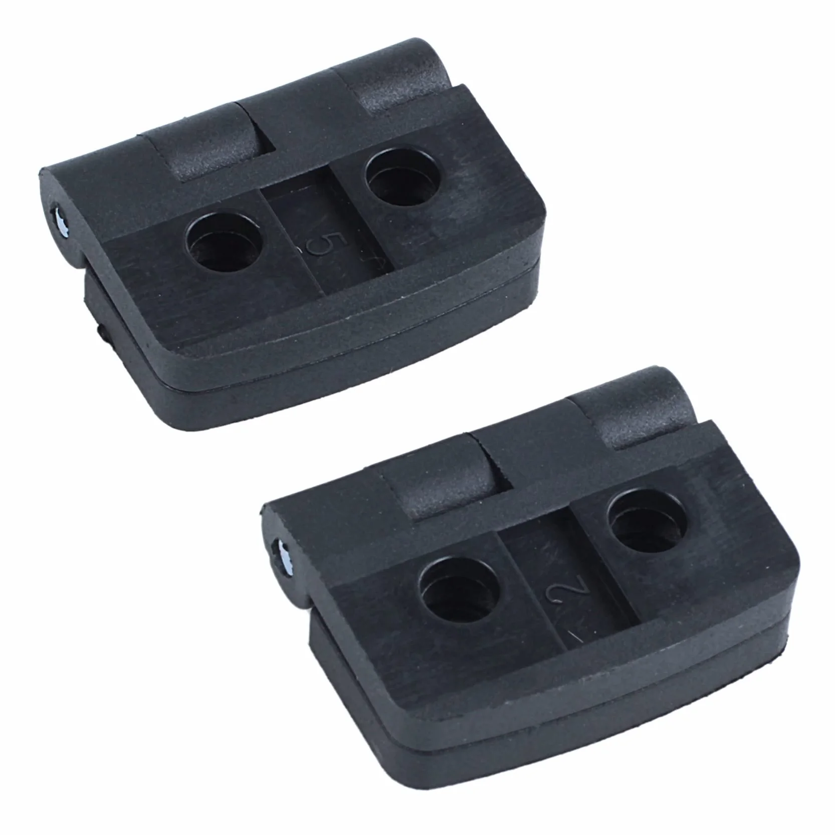 100 . wzmocnione czarne plastikowe zawiasy do drzwi 40 mm x 30 mm
