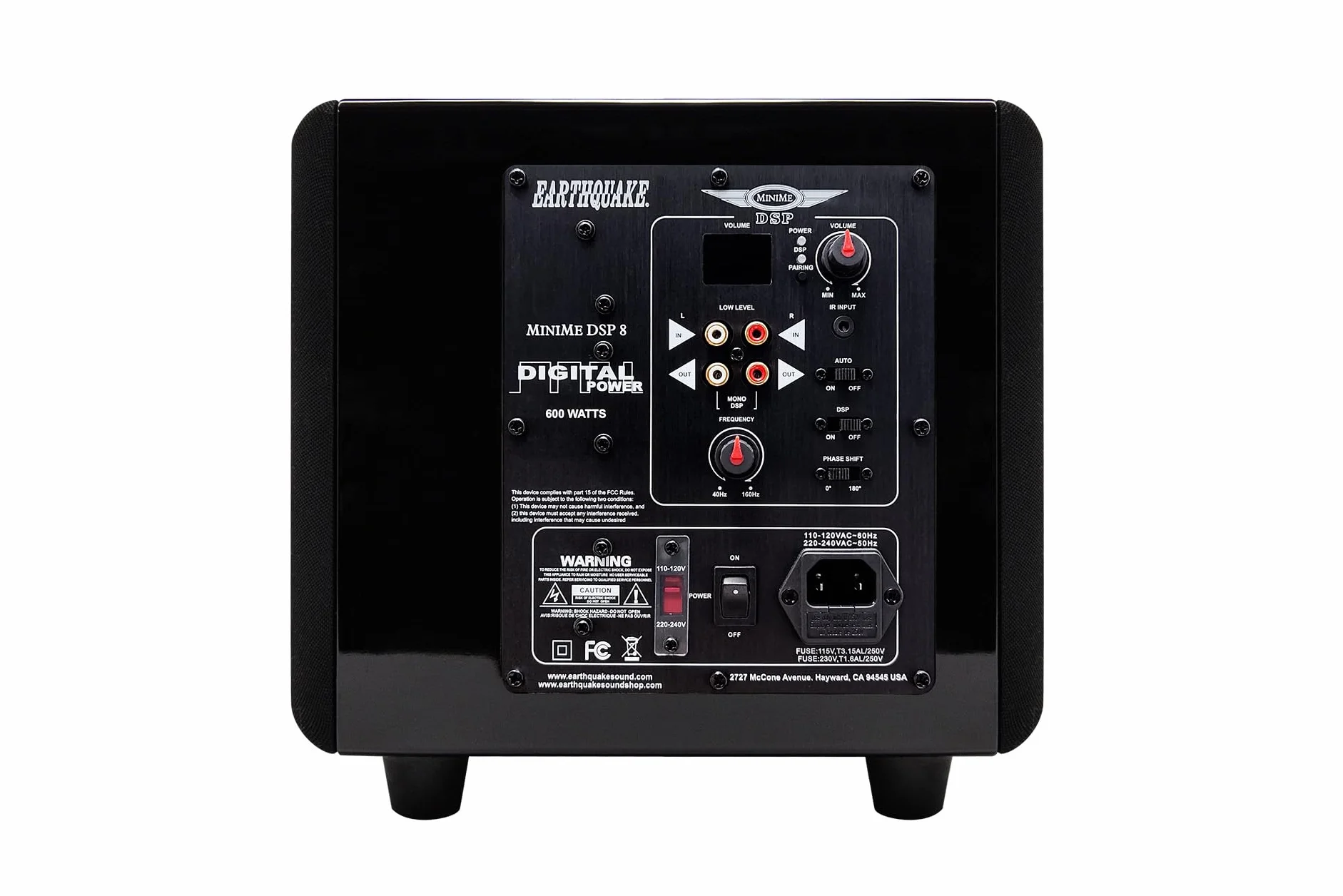 Earthquake Sound MiniMe-DSP-P8 8" 600 W Powered Subwoofer z DSP Control