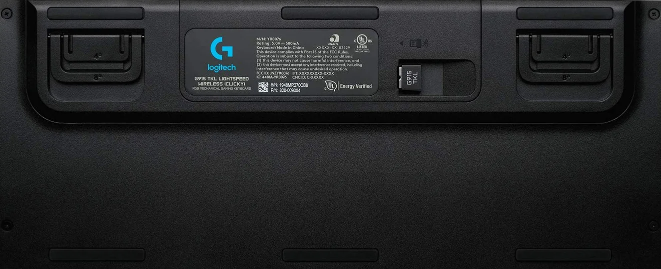 Logitech G 915 TKL Tenkeyless Lightspeed Wireless RGB Mechanical Gaming Keyboard, Przełączniki liniowe Niskoprofilowe Opcje przełącznika, LIGHTSYNC RGB, zaawansowane Wireless i Bluetooth Support -