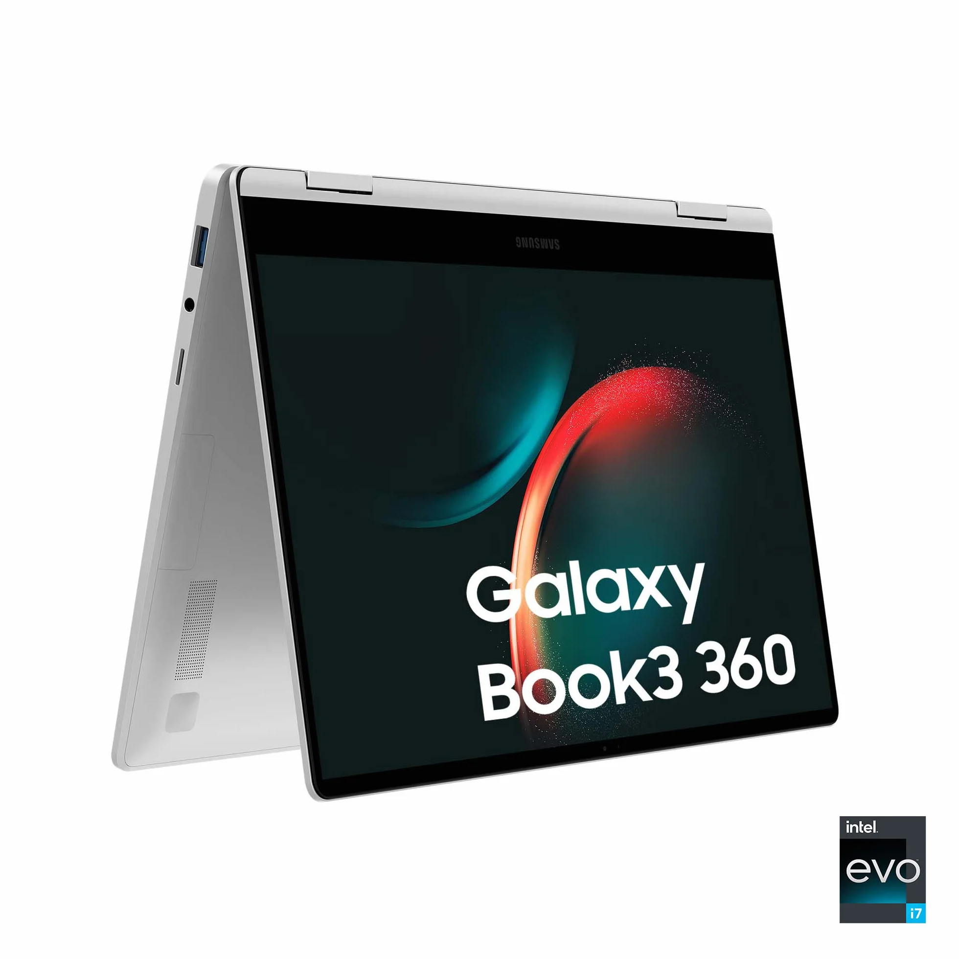 Samsung Galaxy Book3 360 NP750QFG-KB1FR Laptop, Intel Core i7, 16 GB RAM, 512 GB SSD, Intel Xe Graphics, Windows 11 Home, AZERTY, Szary, 15,6''