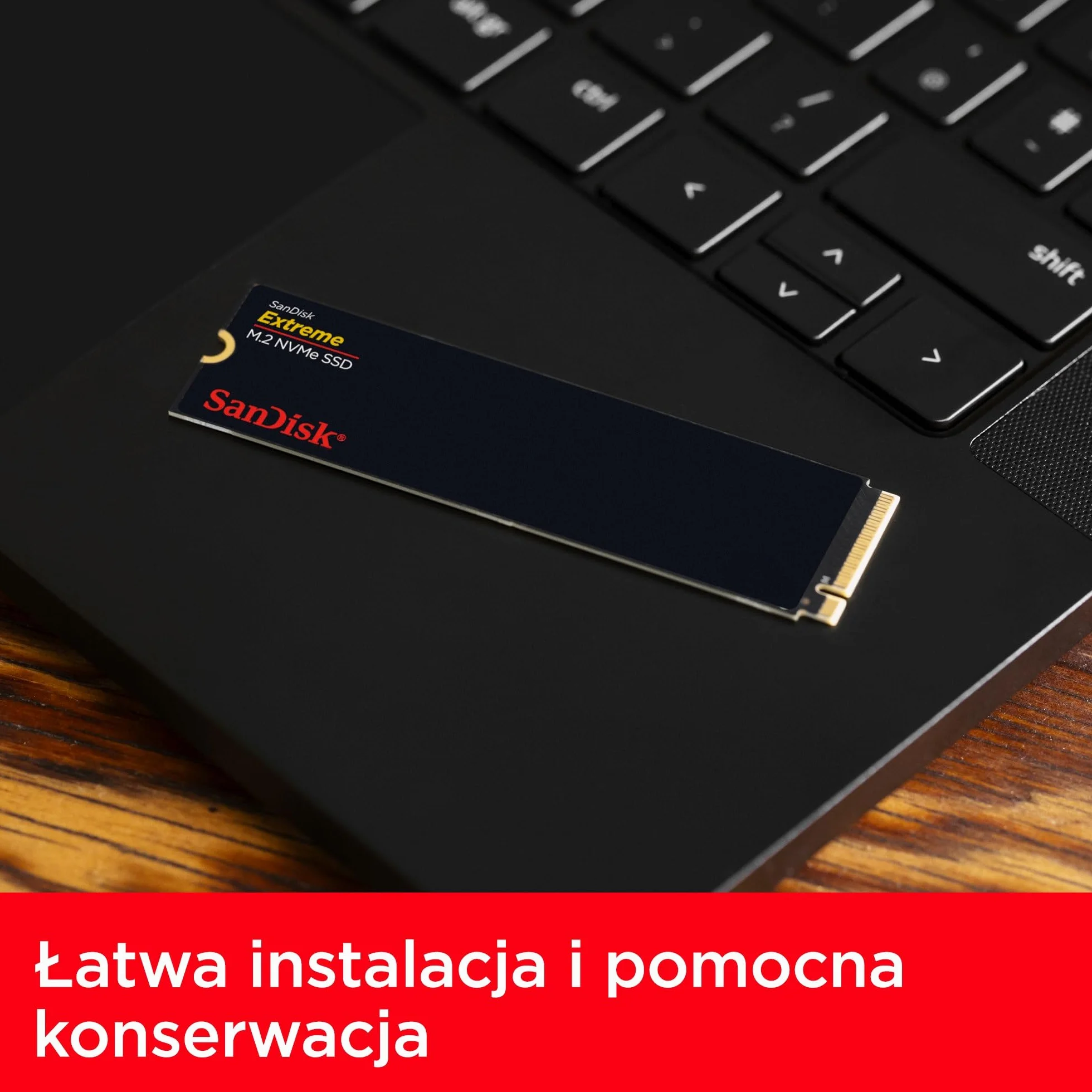 SanDisk Extreme 2TB M.2 NVMe SSD, wewnętrzny dysk SSD, PCIe Gen4, prędkość odczytu do 5150 MB/s, M.2 2280, technologia nCache, 5 lat