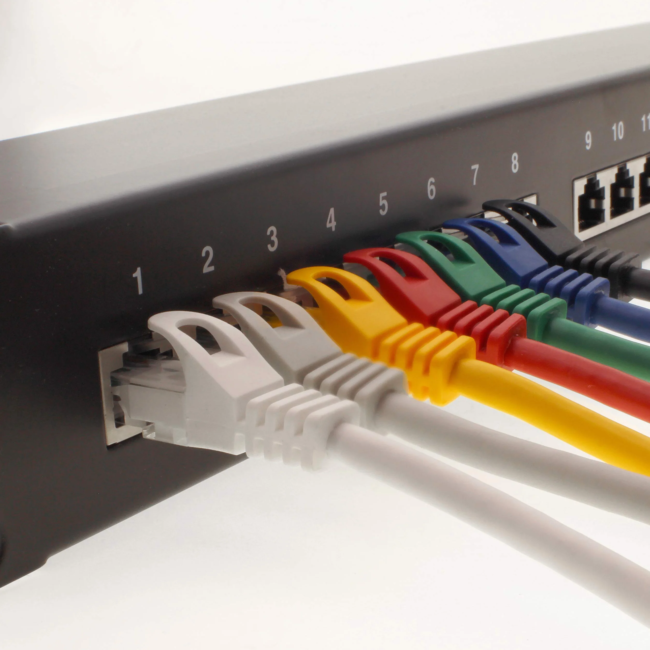 10 m kabel sieciowy, Ethernet, Lan i kabel krosowy dla maksymalnej prędkości Internetu i łączy wszystkie urządzenia z gniazdem RJ 45 biały - 1 sztuka