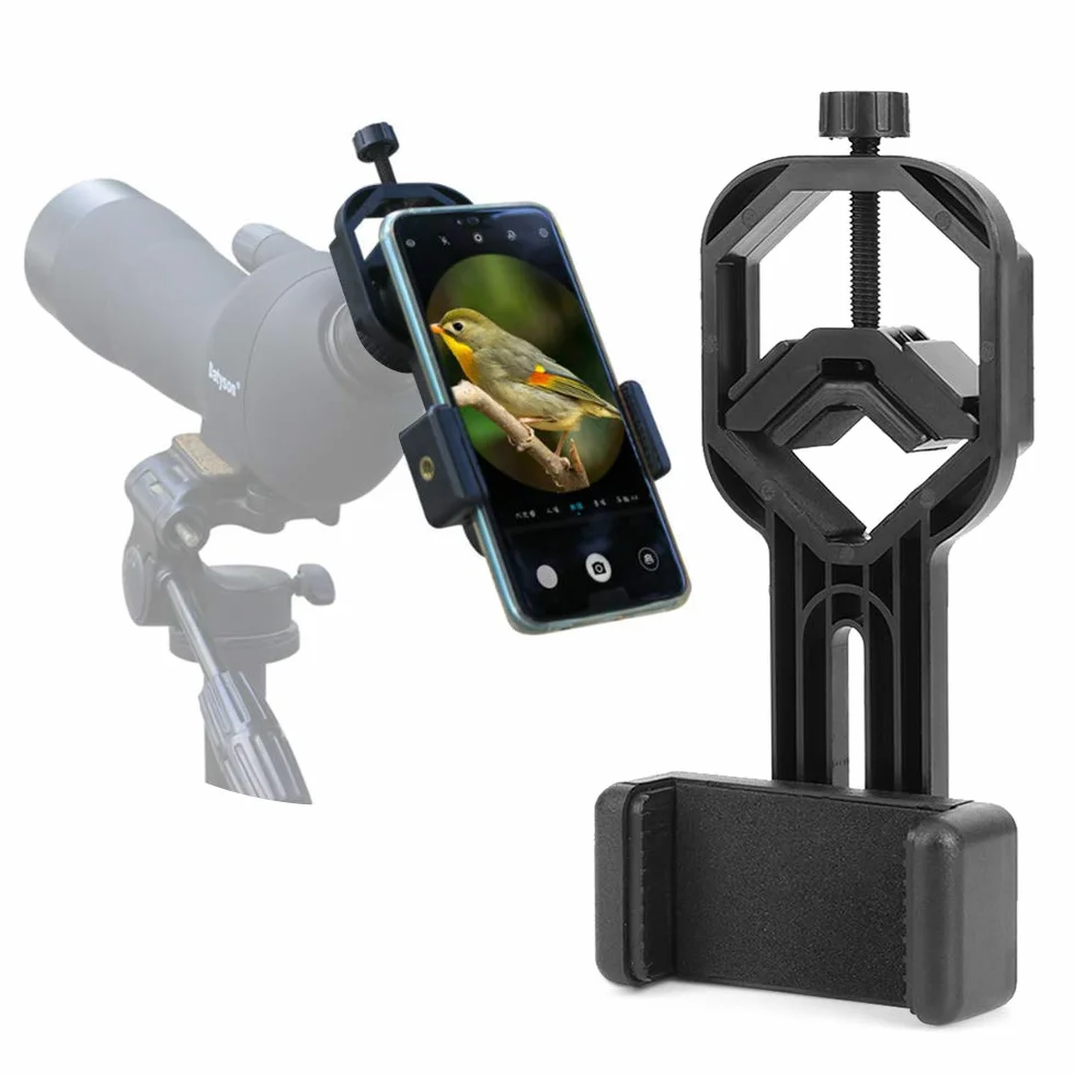 Zunate Uchwyt na adapter do telefonu komórkowego, uniwersalny uchwyt na smartfona 5 cm-9 cm do lornetki, okularów, teleskopów astronomicznych, mikroskopów