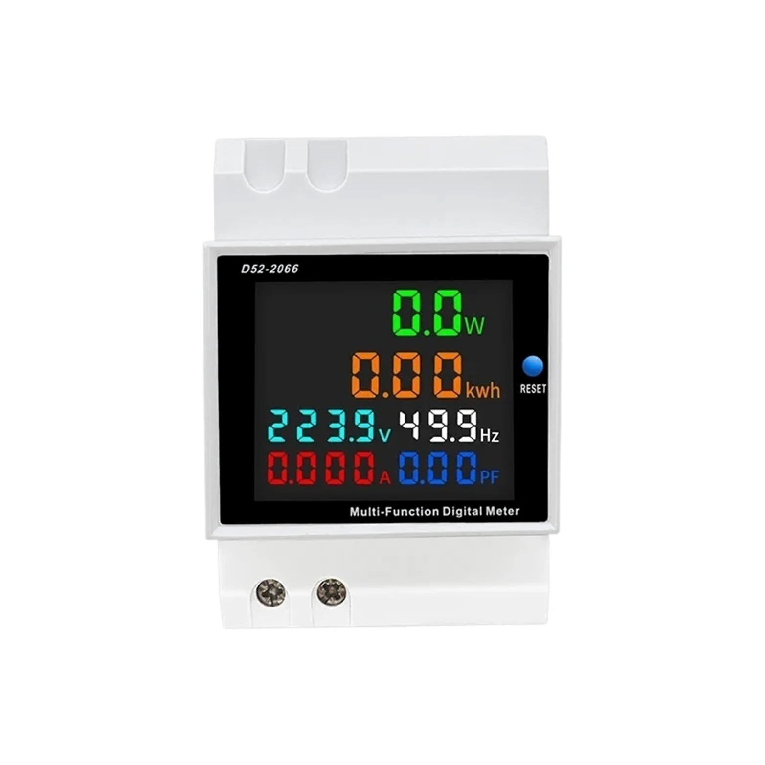 Monitor AC na szynie DIN 110 V, 220 V, 100 A, 6 w 1, monitor napięcia, prąd, współczynnik mocy, aktywny kWH, licznik częstotliwości energii elektrycznej