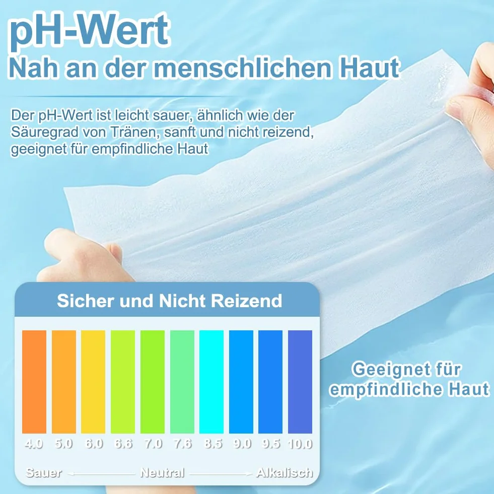 50 sztuk chusteczek odświeżających, wilgotny papier toaletowy, rozmiar podróżny, chusteczki odświeżające do twarzy i rąk, wilgotny papier toaletowy, biodegradowalny, do domu, biura, na zewnątrz