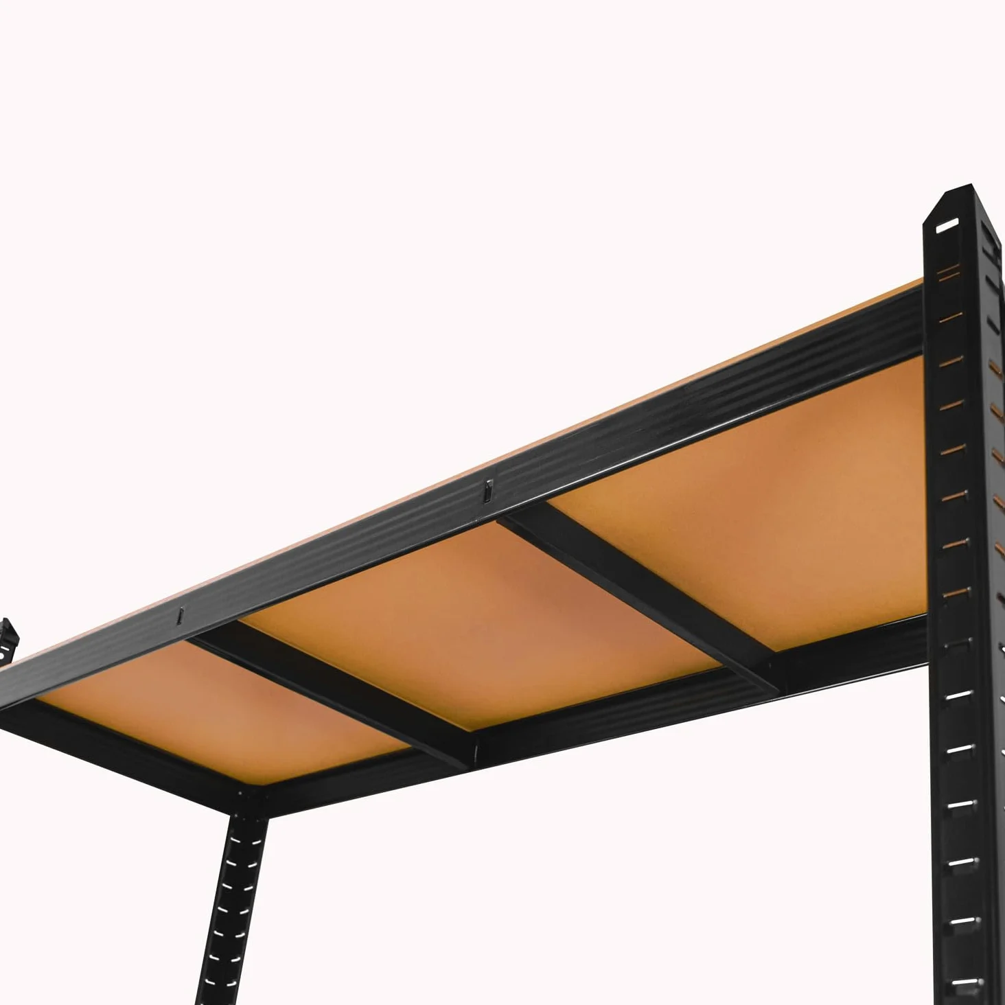 BOUDECH Brace 120 regał do dużych obciążeń, regał z metalu i płyty MDF, z 5 regulowanymi półkami, 180 x 120 x 40 cm
