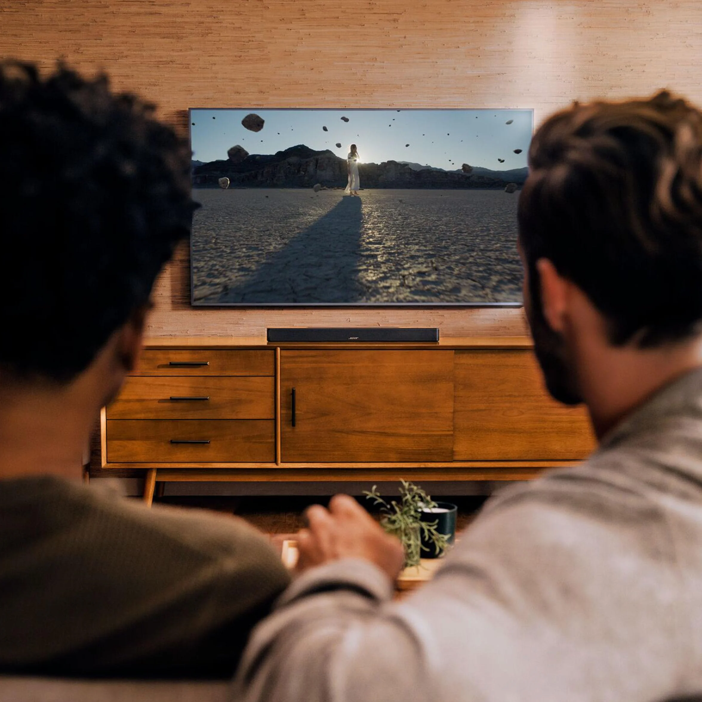 Bose Inteligentna listwa głośnikowa Dolby Atmos Bluetooth sterowana głosem z Amazon Alexa Works With Google Assistant Czarna