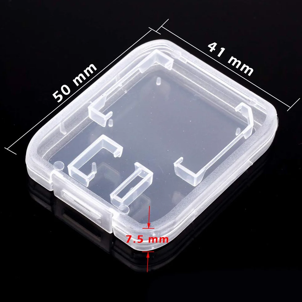 Etui na karty pamięci plastikowe przezroczyste do kart micro SD CF XD TF SIM NM nano