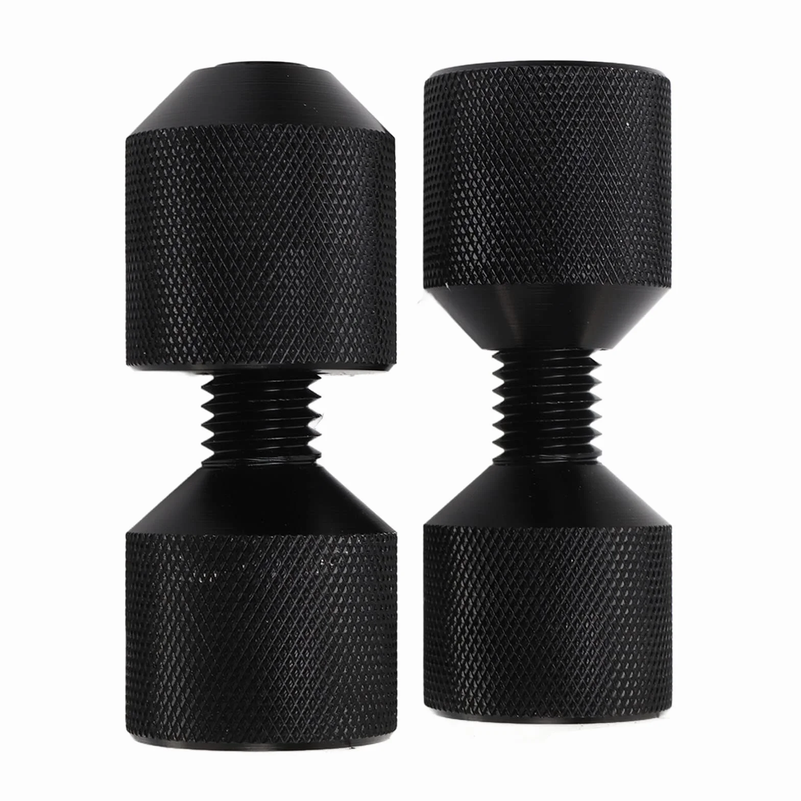 Zestaw 2 szt. Kołków 1-1/8in z 2 Otworami z Gwintem Aluminiowym 2-otworowym Kołnierzem do Ustawiania Kołków do Kołnierzy ASME 150LB od 1/2in-14 w