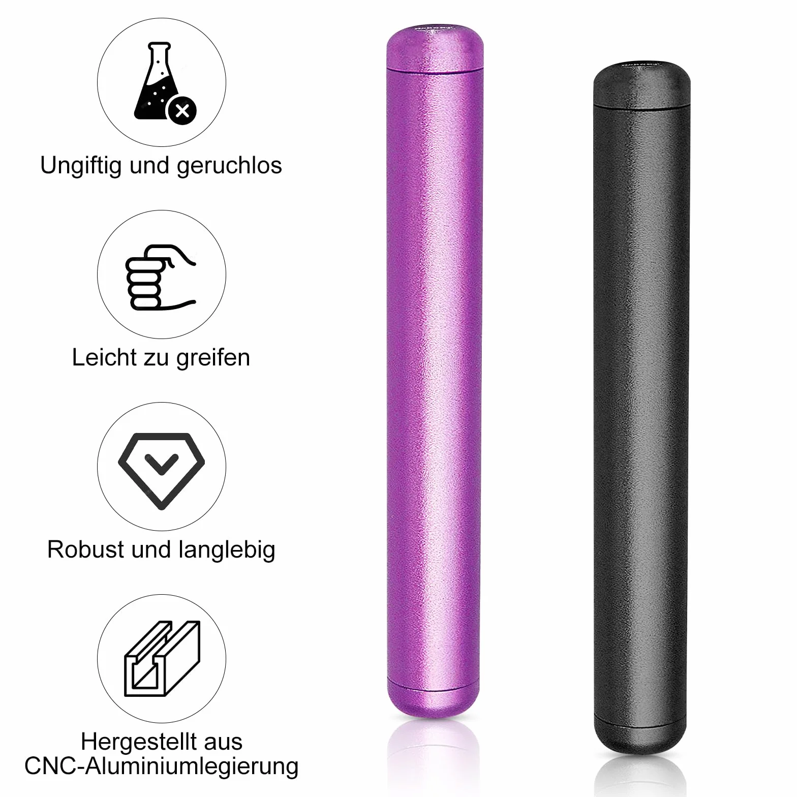 HENGBIRD 2 sztuki osłonki na jointy, osłona na joint, etui na jointy 11 cm, osłona na jointy Kingsize, pudełko na jointy, przechowywanie jointów, szczelność zapachowa i wodoszczelność, metalowy